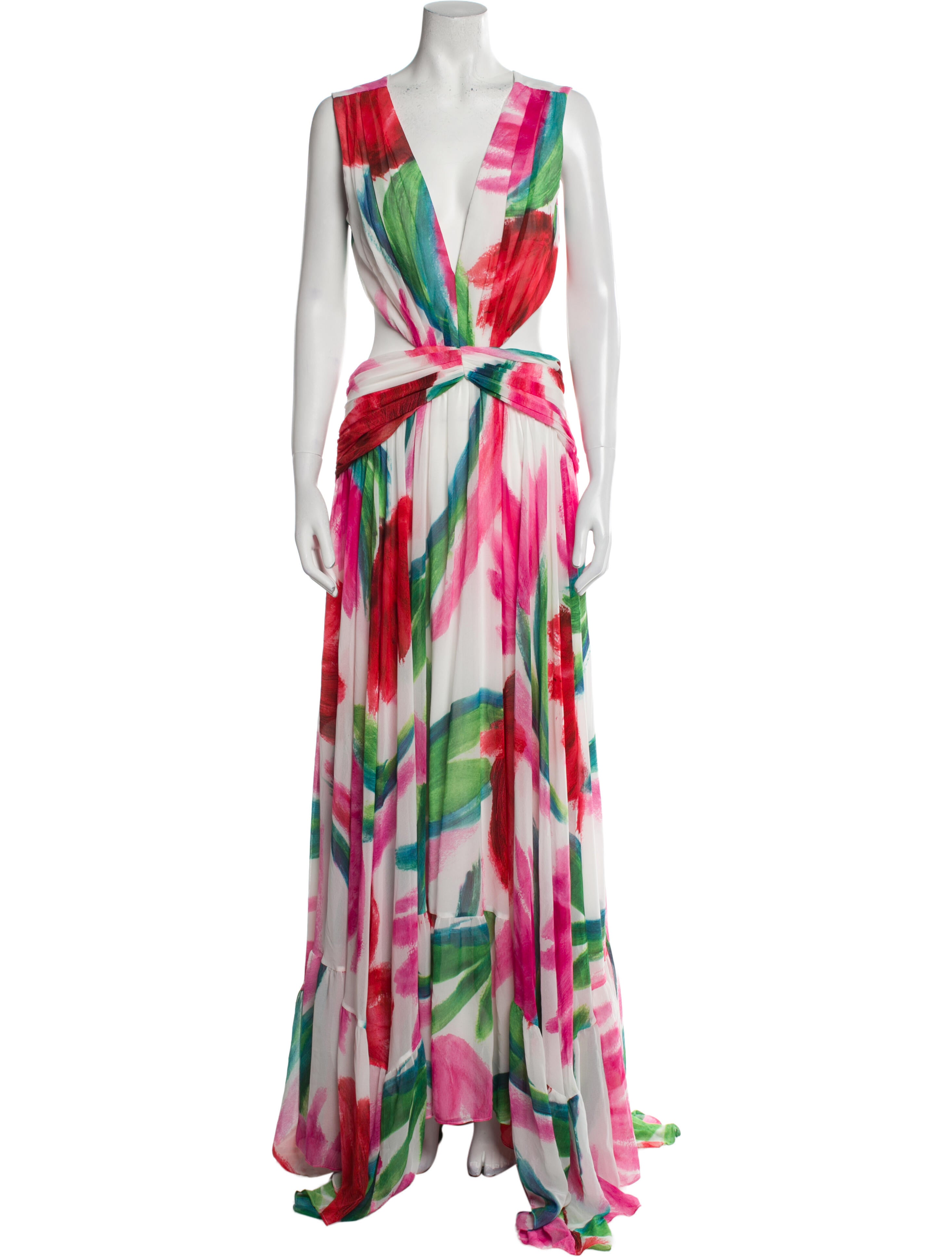 PatBO Printed Long Dress