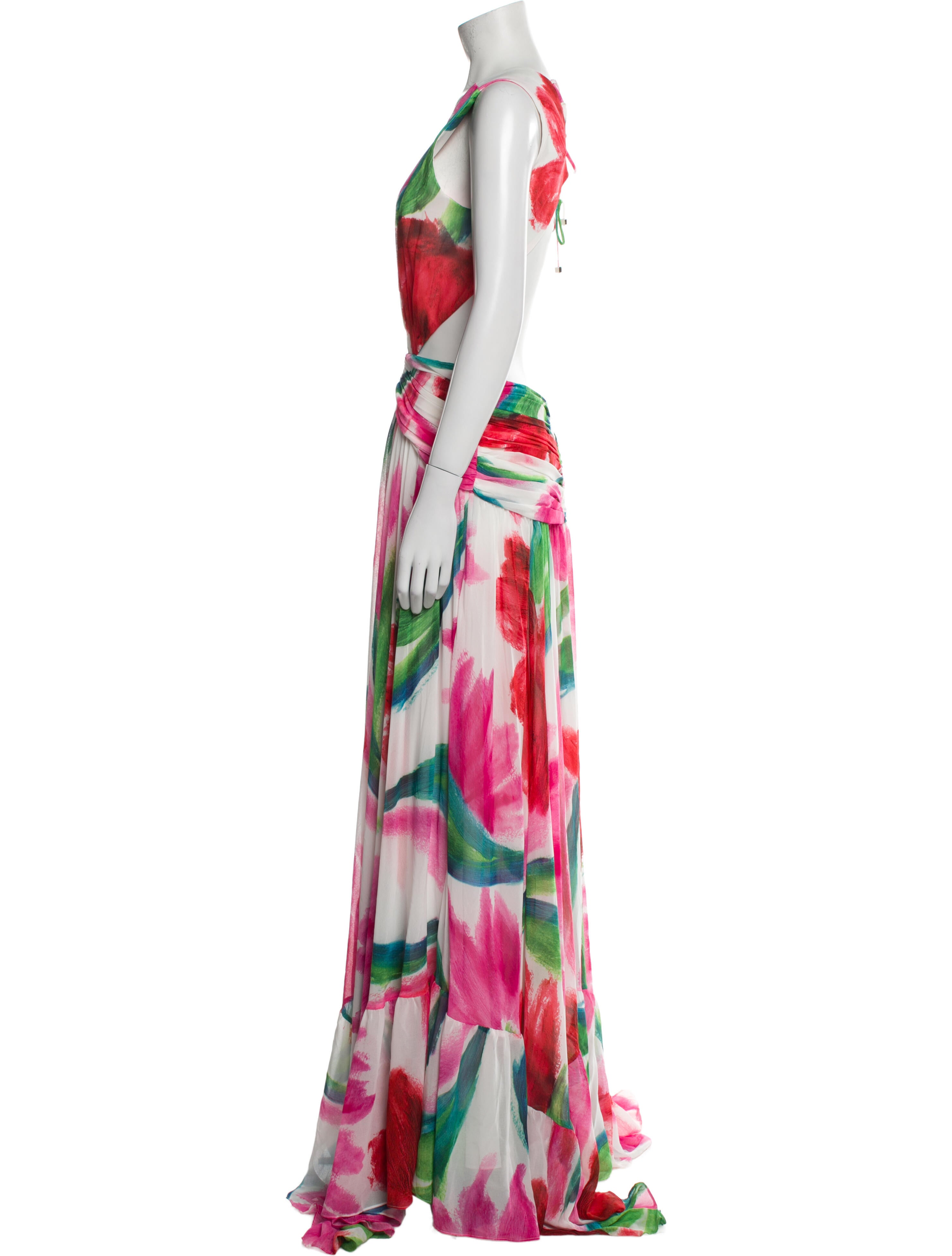 PatBO Printed Long Dress