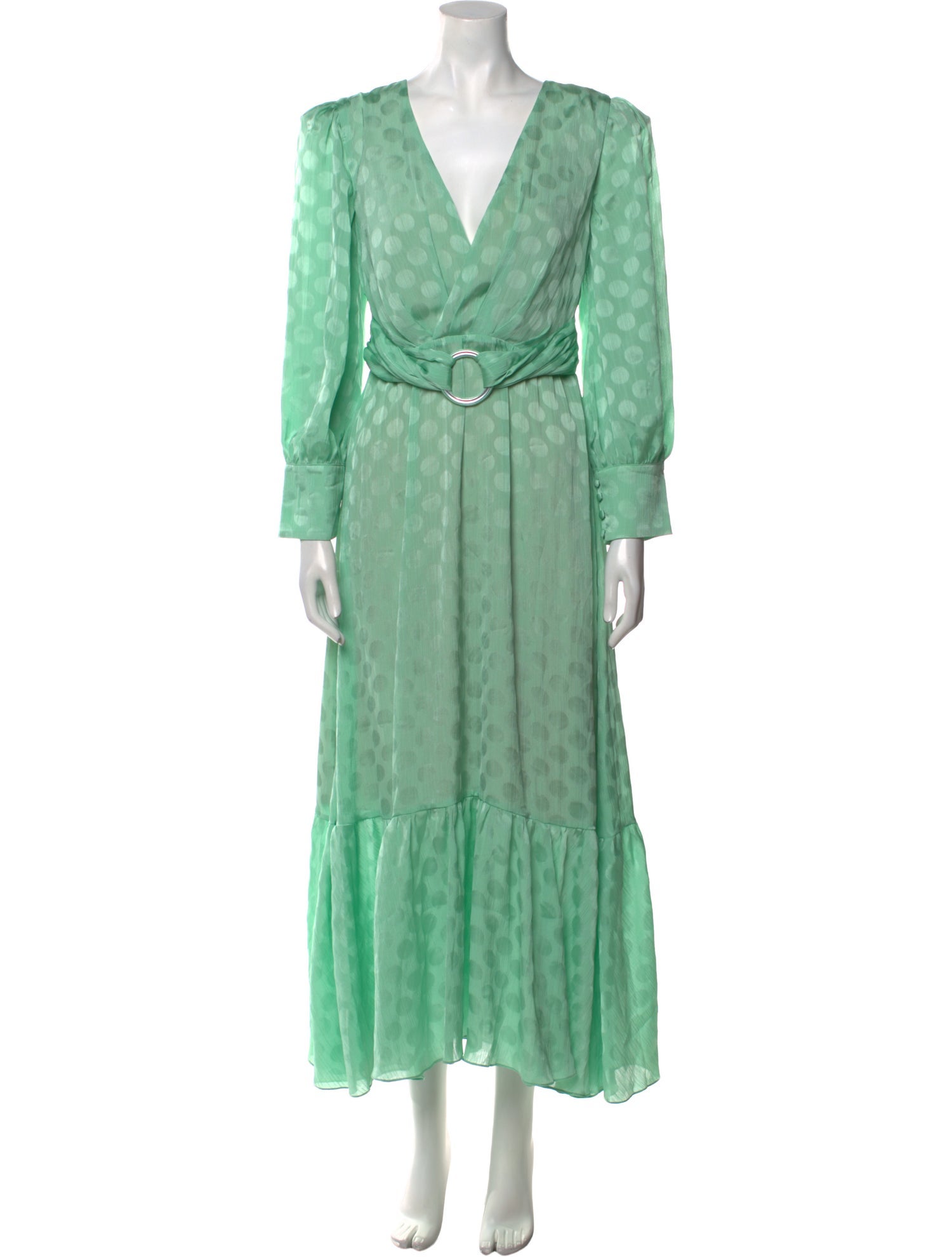 PatBO Polka Dot Print Long Dress