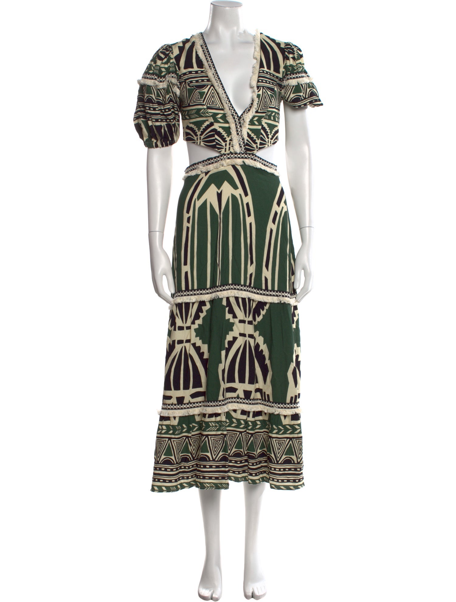 PatBO Printed Long Dress w/ Tags