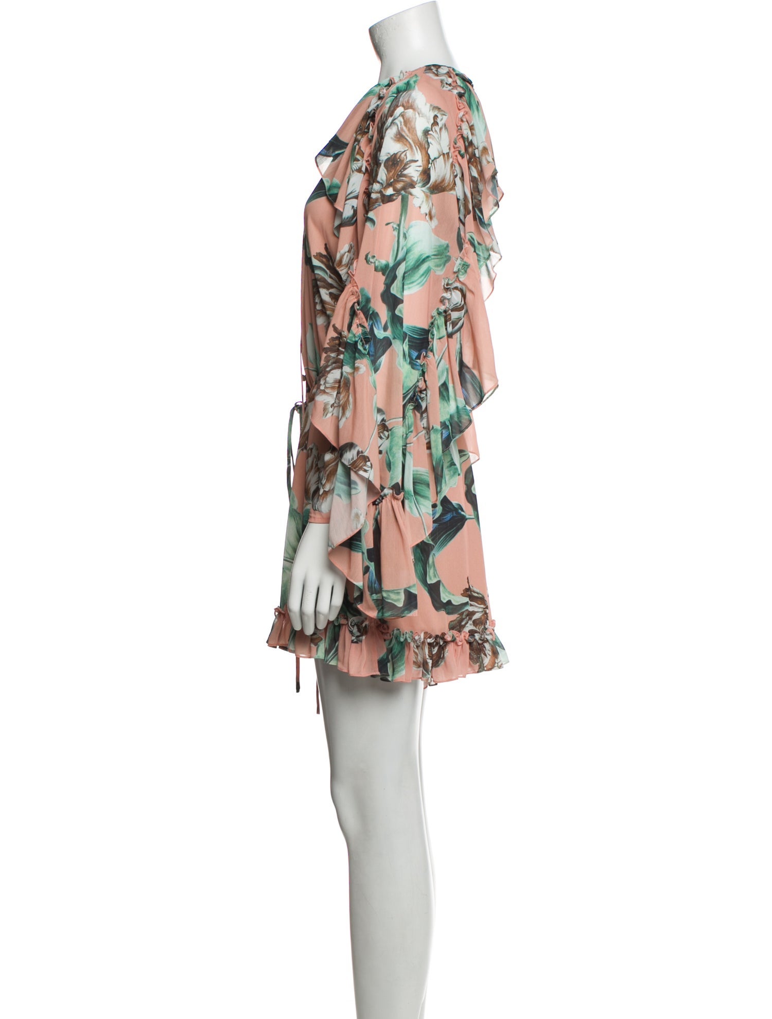 PatBO Floral Print V-Neck Romper