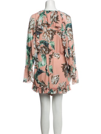 PatBO Floral Print V-Neck Romper