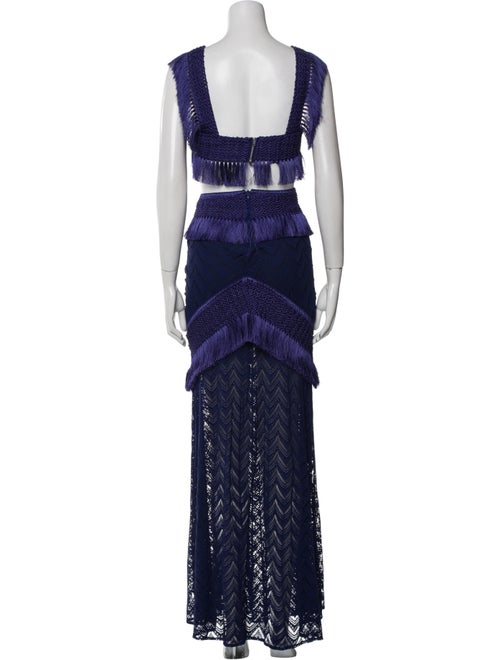 PatBO Fringe Trim Accent Skirt Set