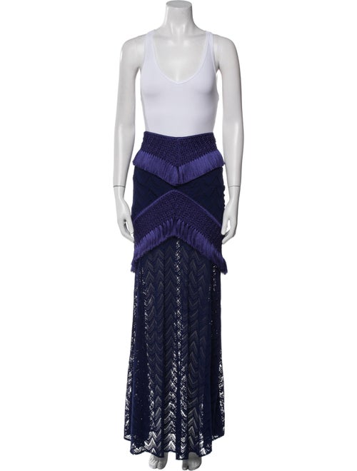 PatBO Fringe Trim Accent Skirt Set