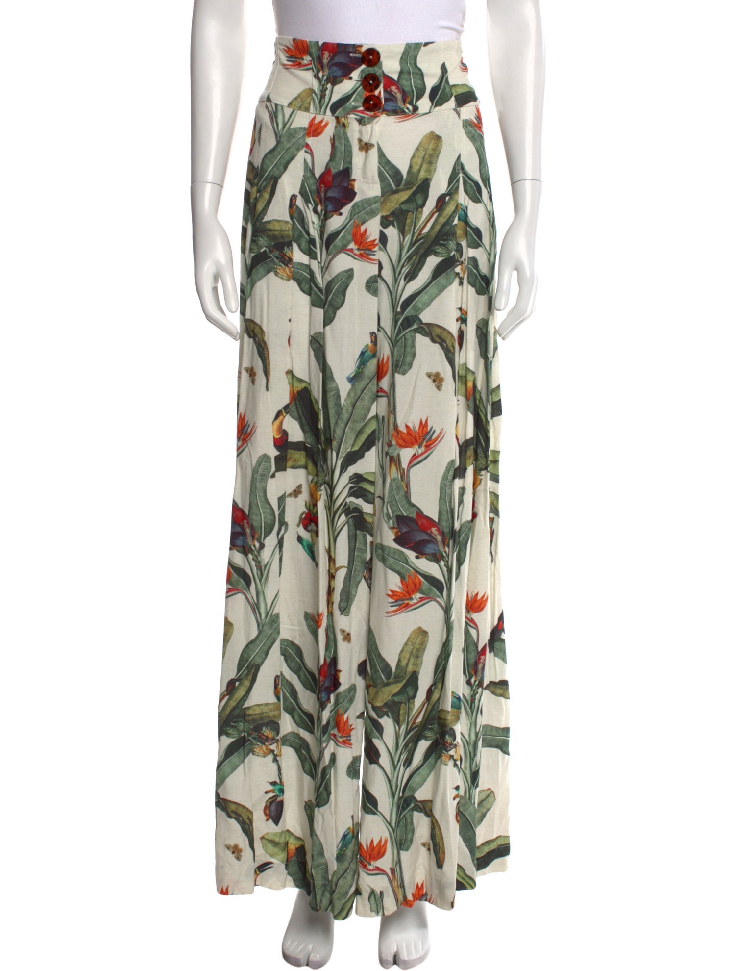 PatBO Printed Wide Leg Pants