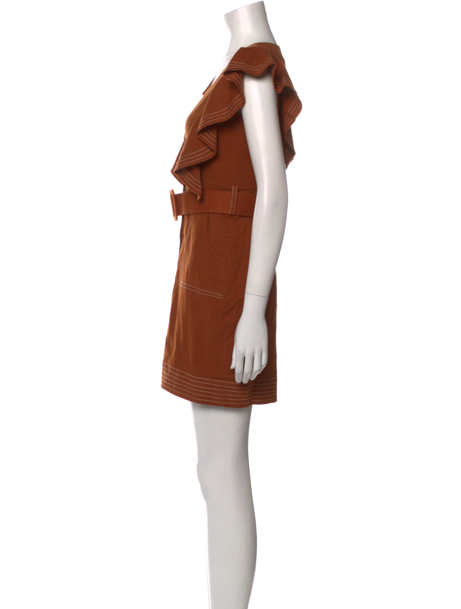 PatBO V-Neck Mini Dress