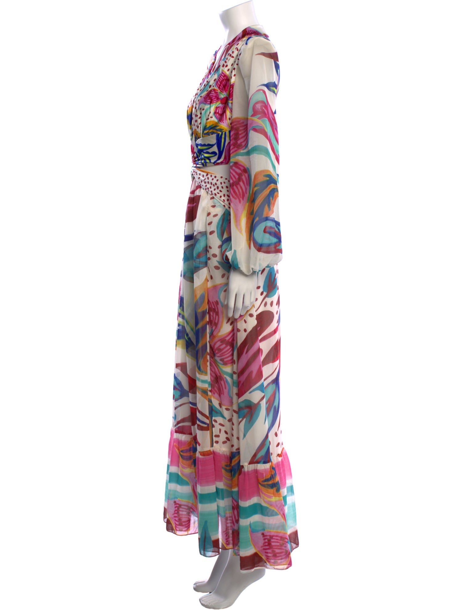 PatBO Printed Long Dress