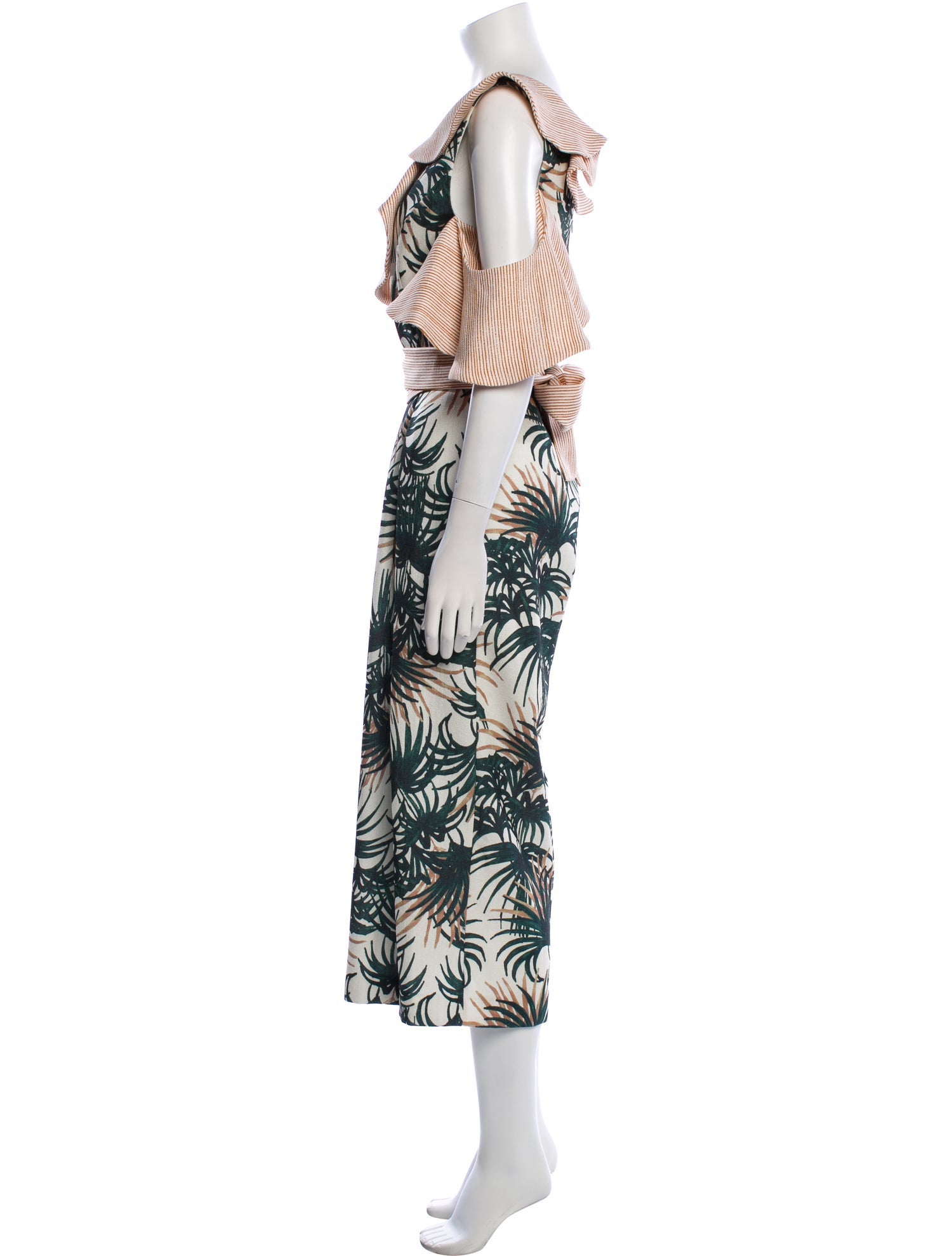 PatBO Floral Print V-Neck Jumpsuit