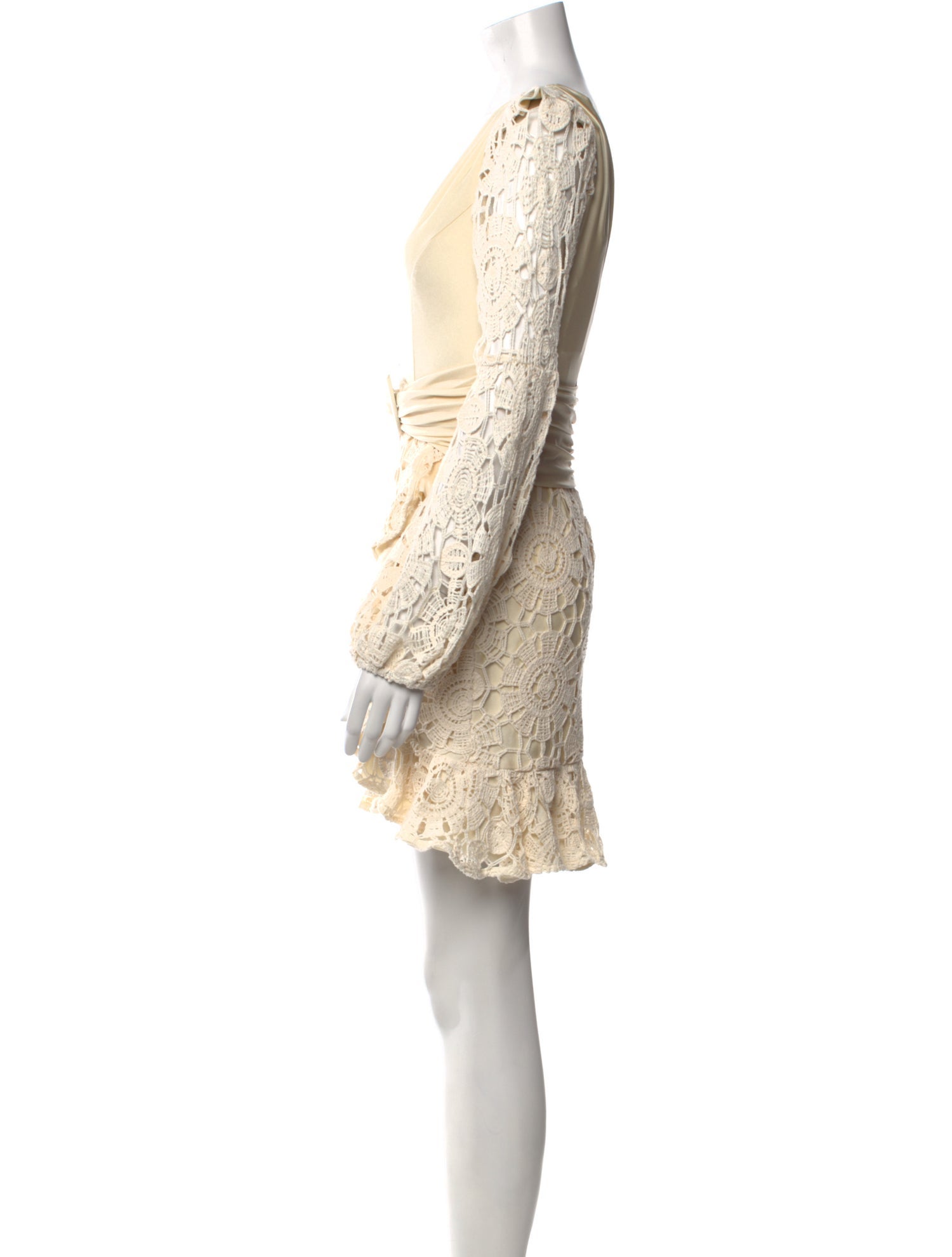 PatBO Lace Pattern Mini Dress
