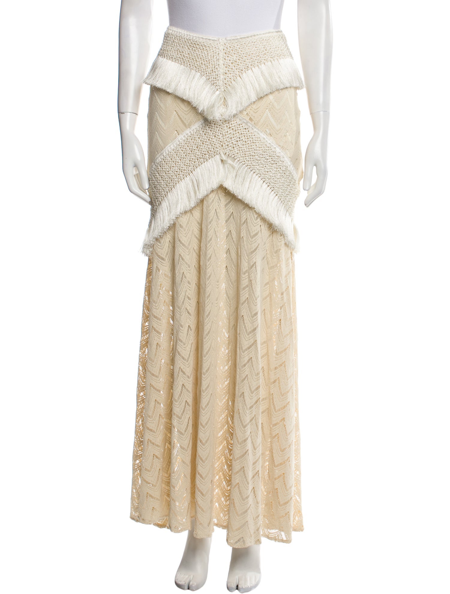 PatBO Lace Pattern Long Skirt