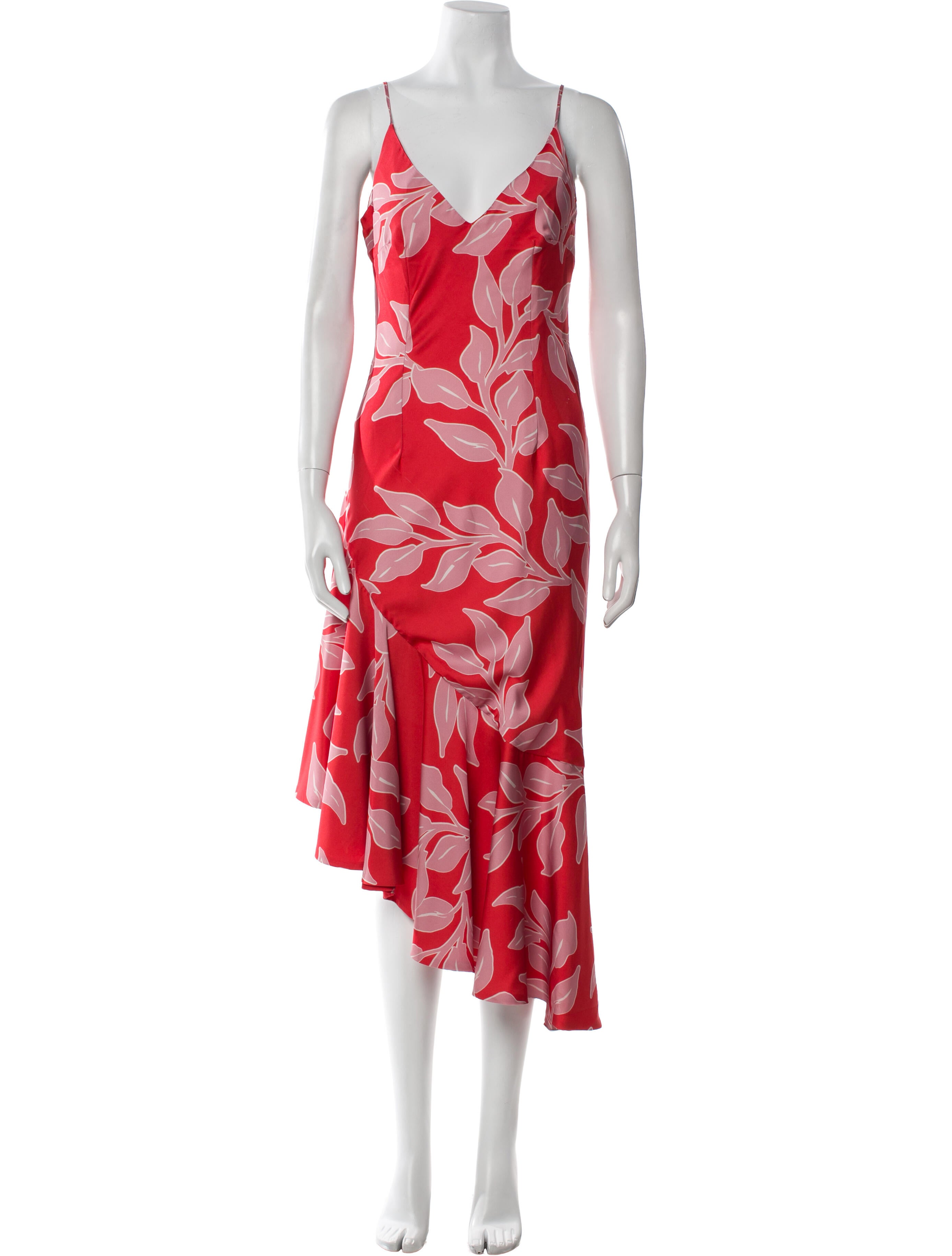 PatBO Floral Print Midi Length Dress