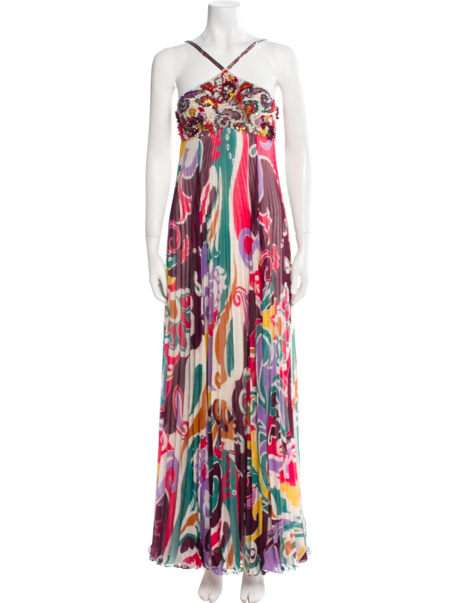PatBO Printed Long Dress