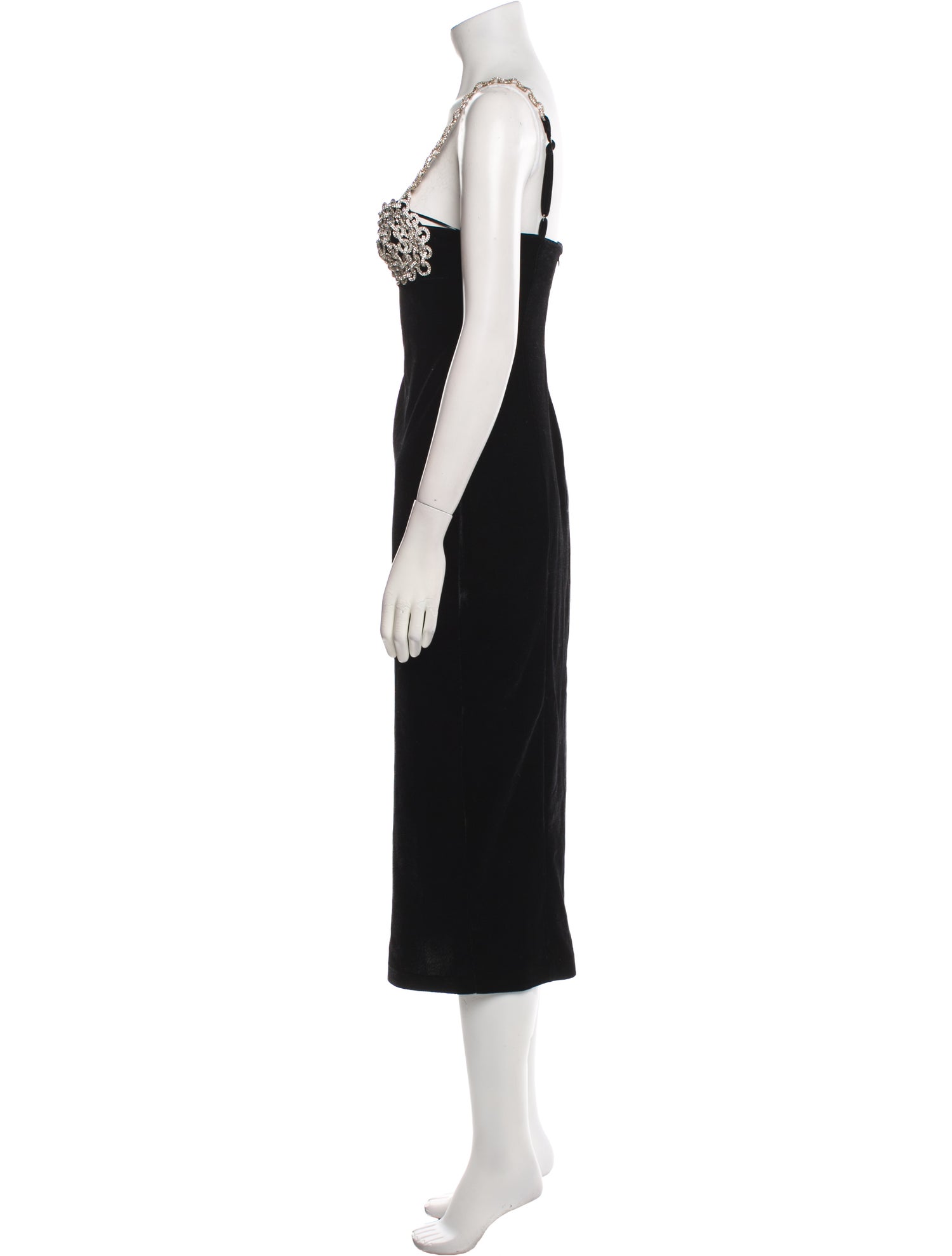 PatBO V-Neck Midi Length Dress