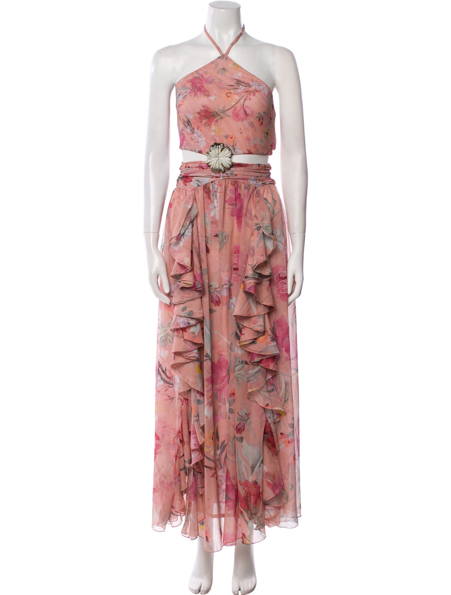 PatBO Floral Print Long Dress
