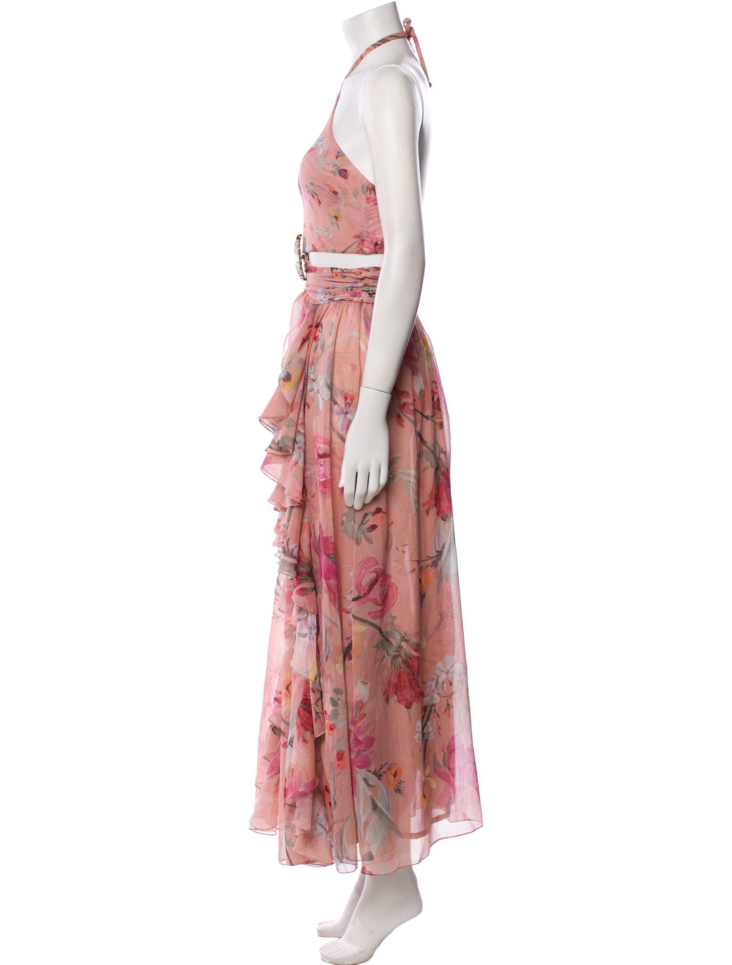 PatBO Floral Print Long Dress