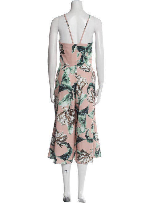 PatBO Printed V-Neck Jumpsuit