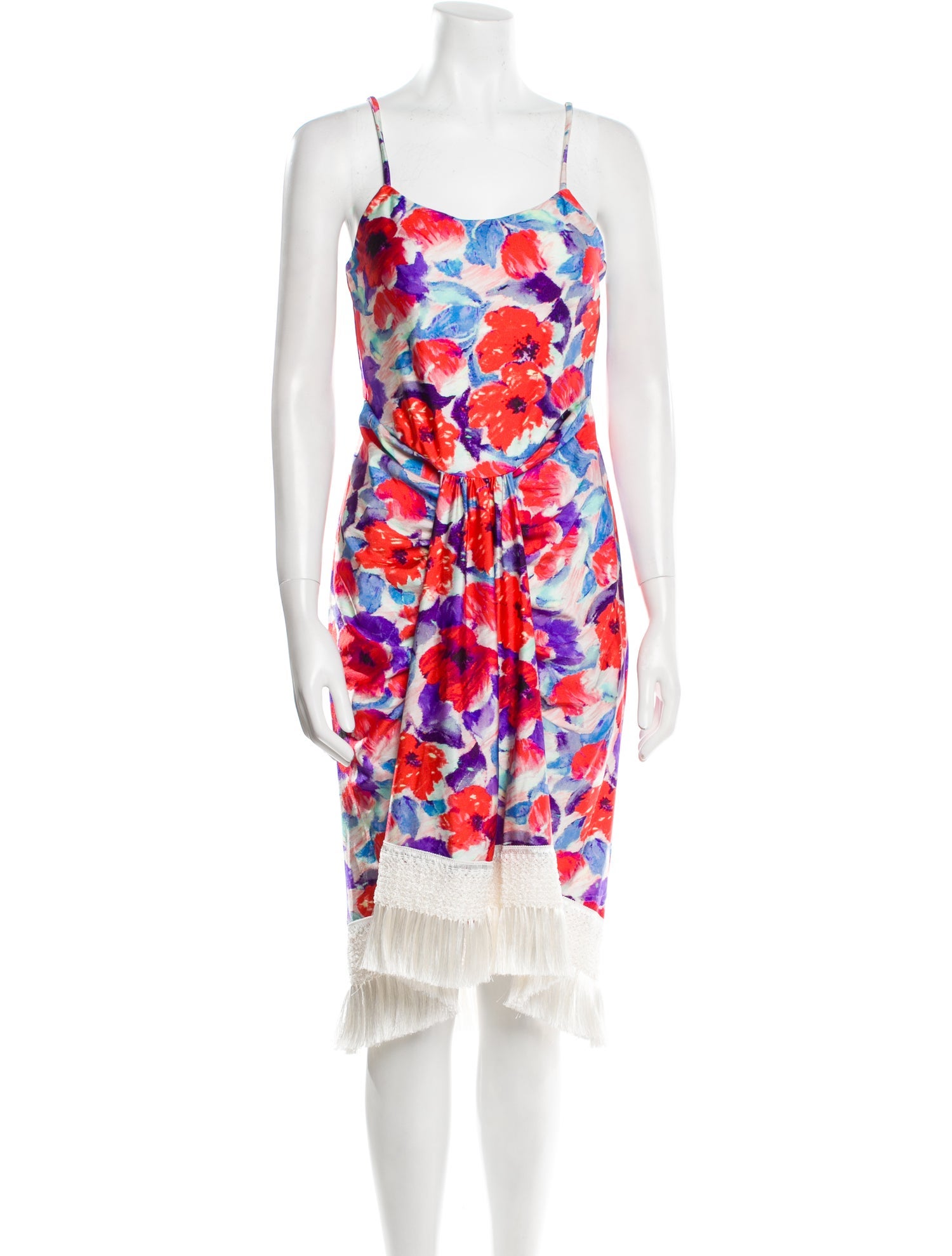 PatBO Floral Print Midi Length Dress