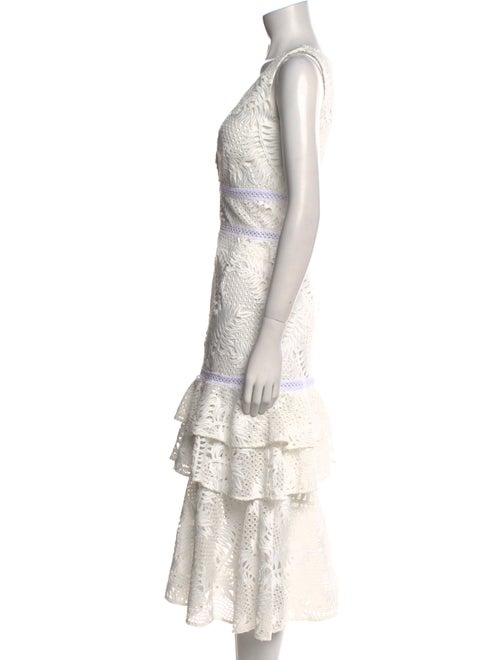 PatBO Lace Pattern Midi Length Dress