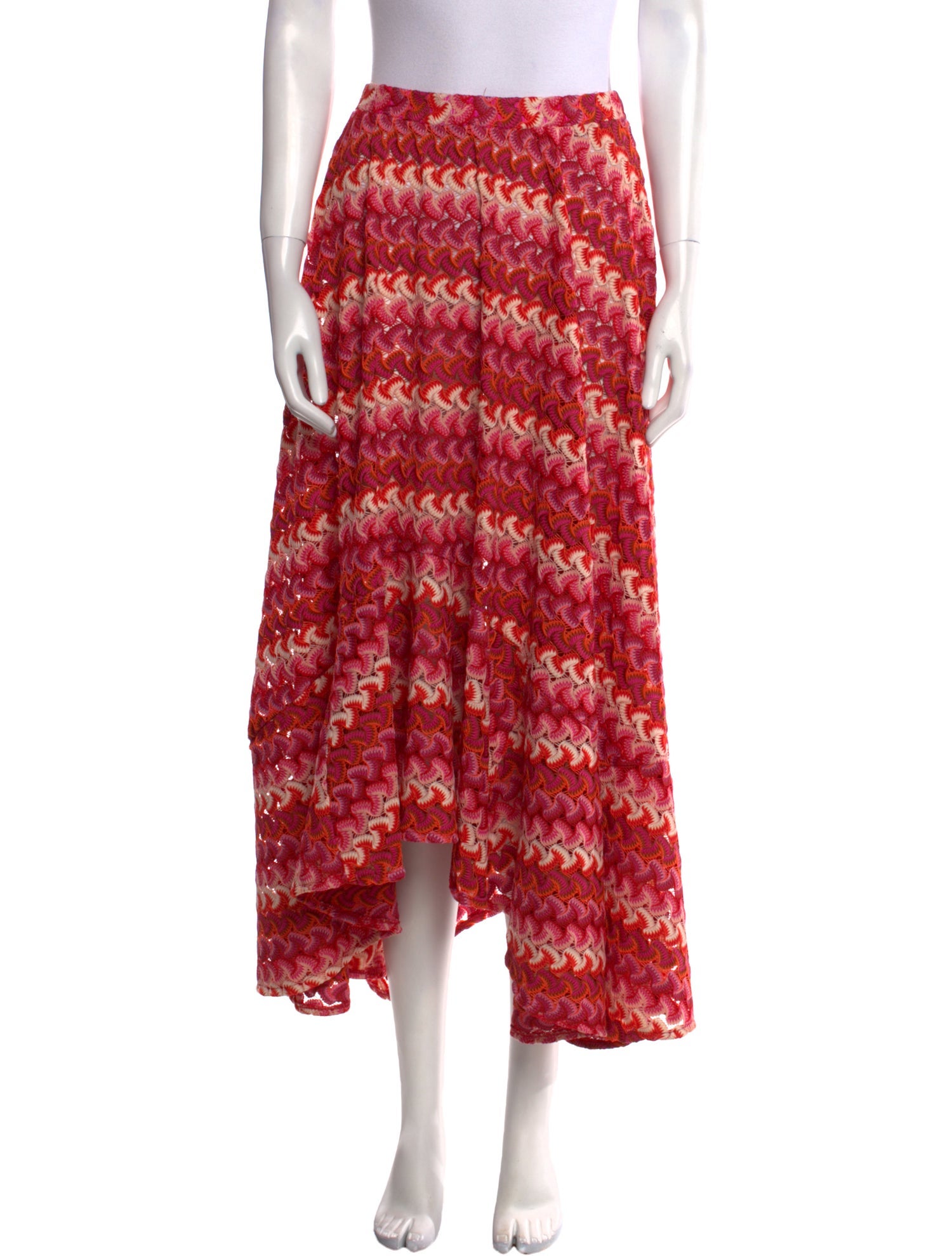 PatBO Printed Midi Length Skirt