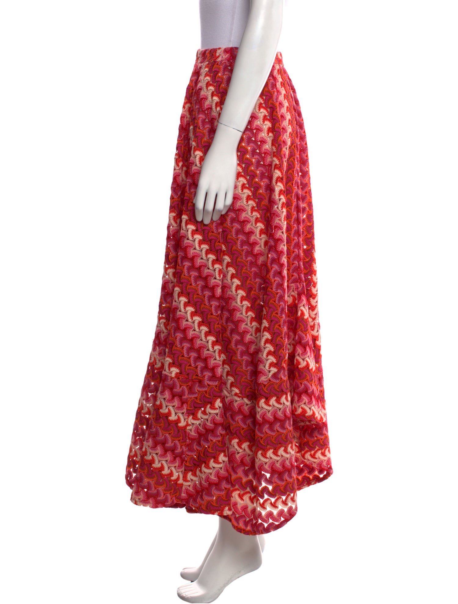 PatBO Printed Midi Length Skirt