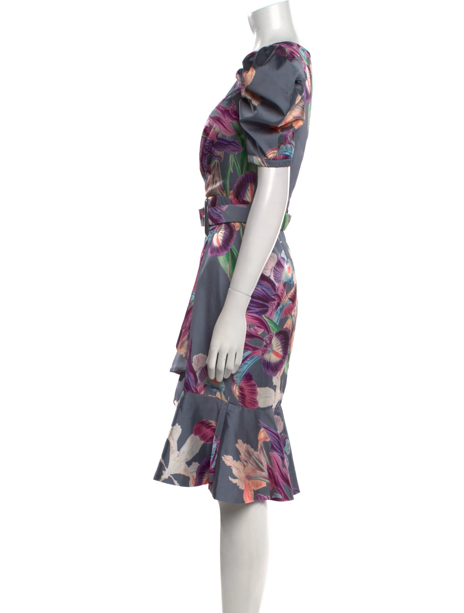 PatBO Floral Print Knee-Length Dress