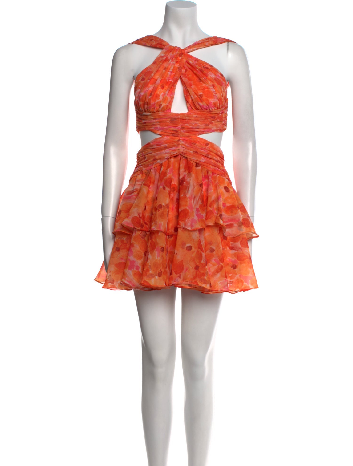 PatBO Floral Print Mini Dress