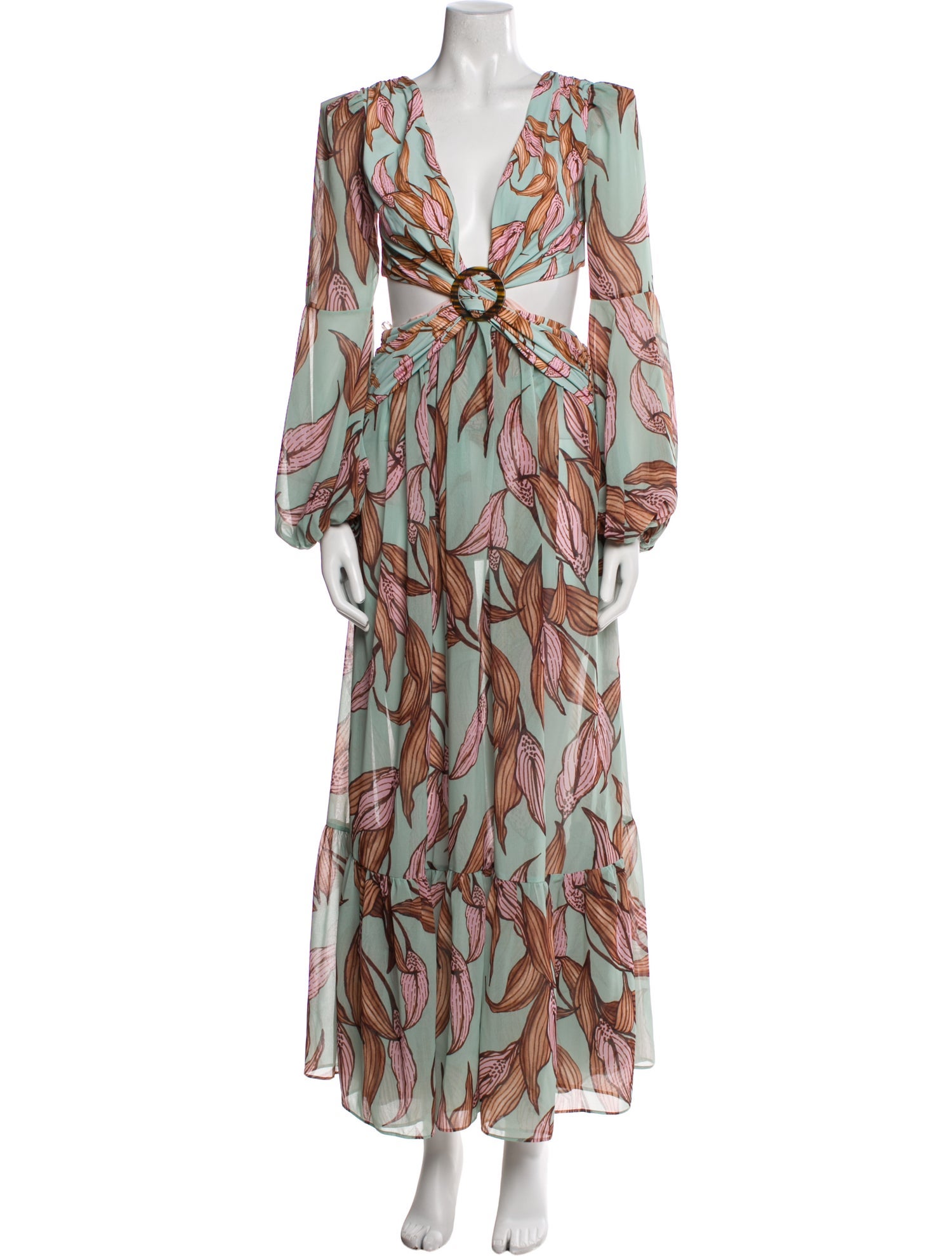 PatBO Printed Long Dress