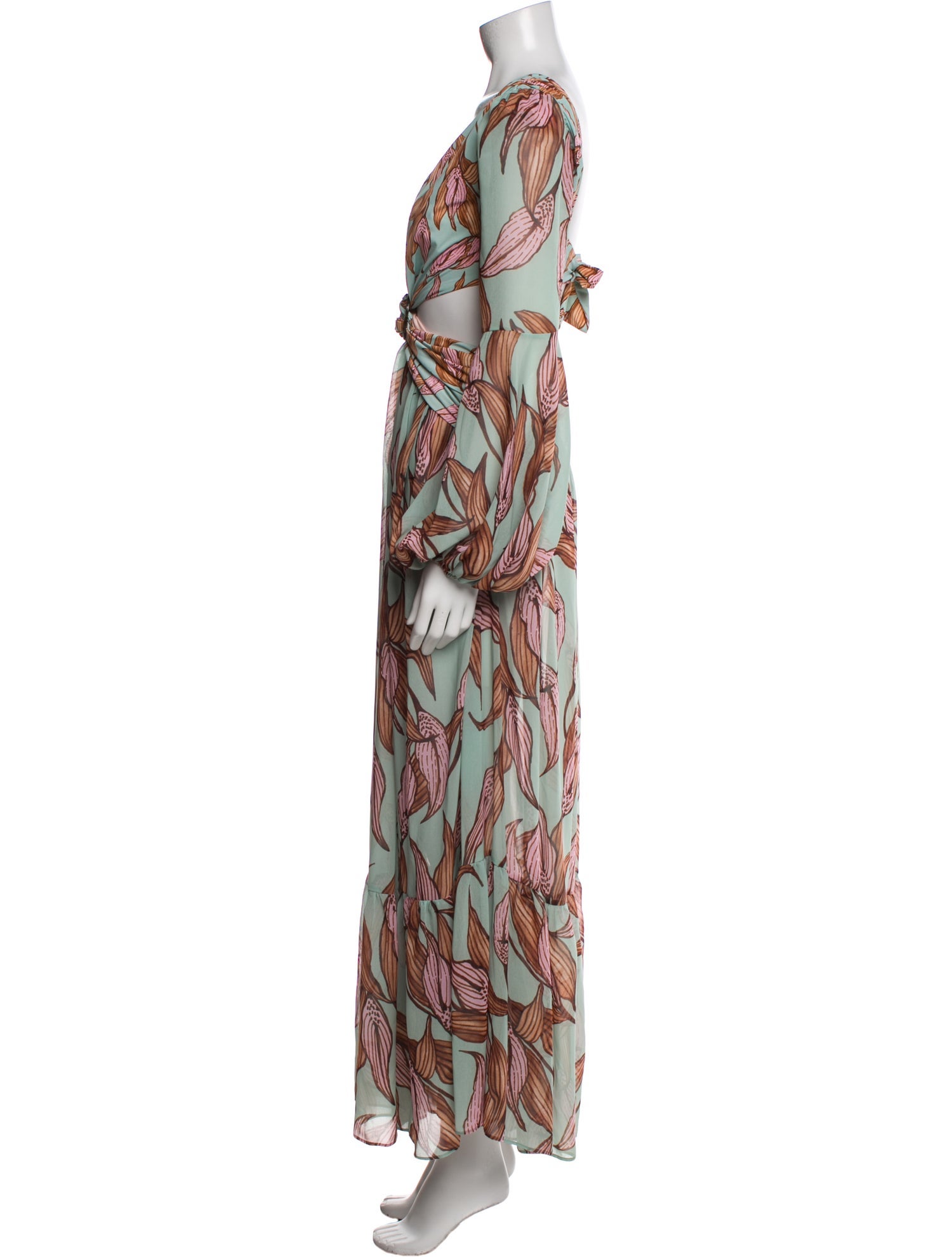 PatBO Printed Long Dress