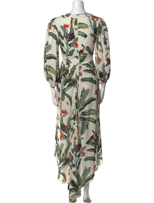 PatBO Printed V-Neck Jumpsuit