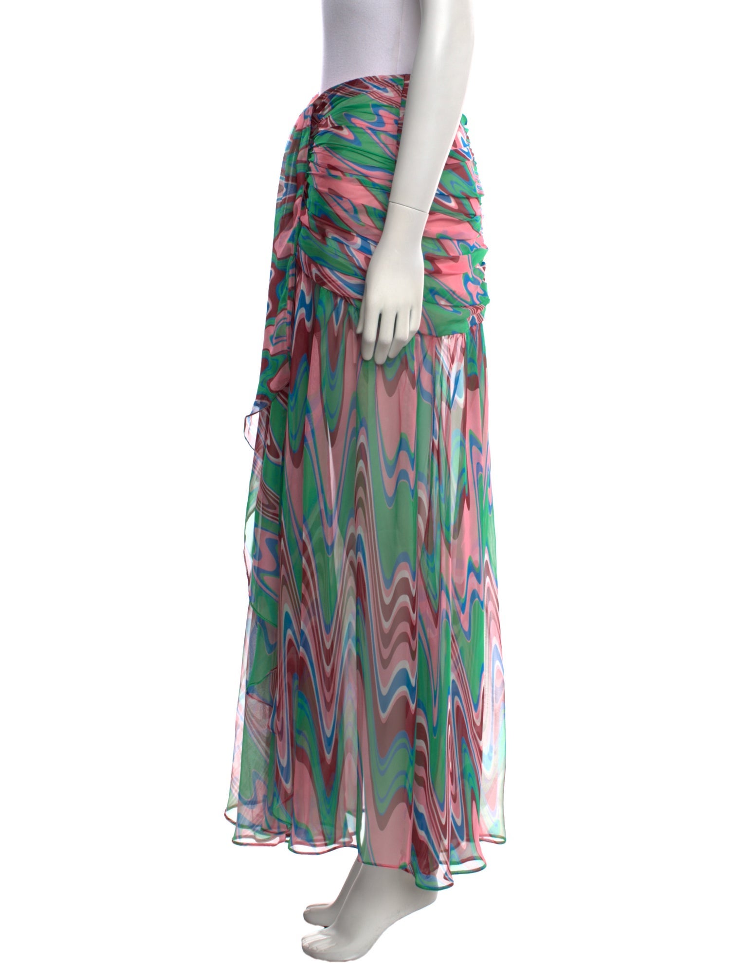 PatBO Printed Long Skirt