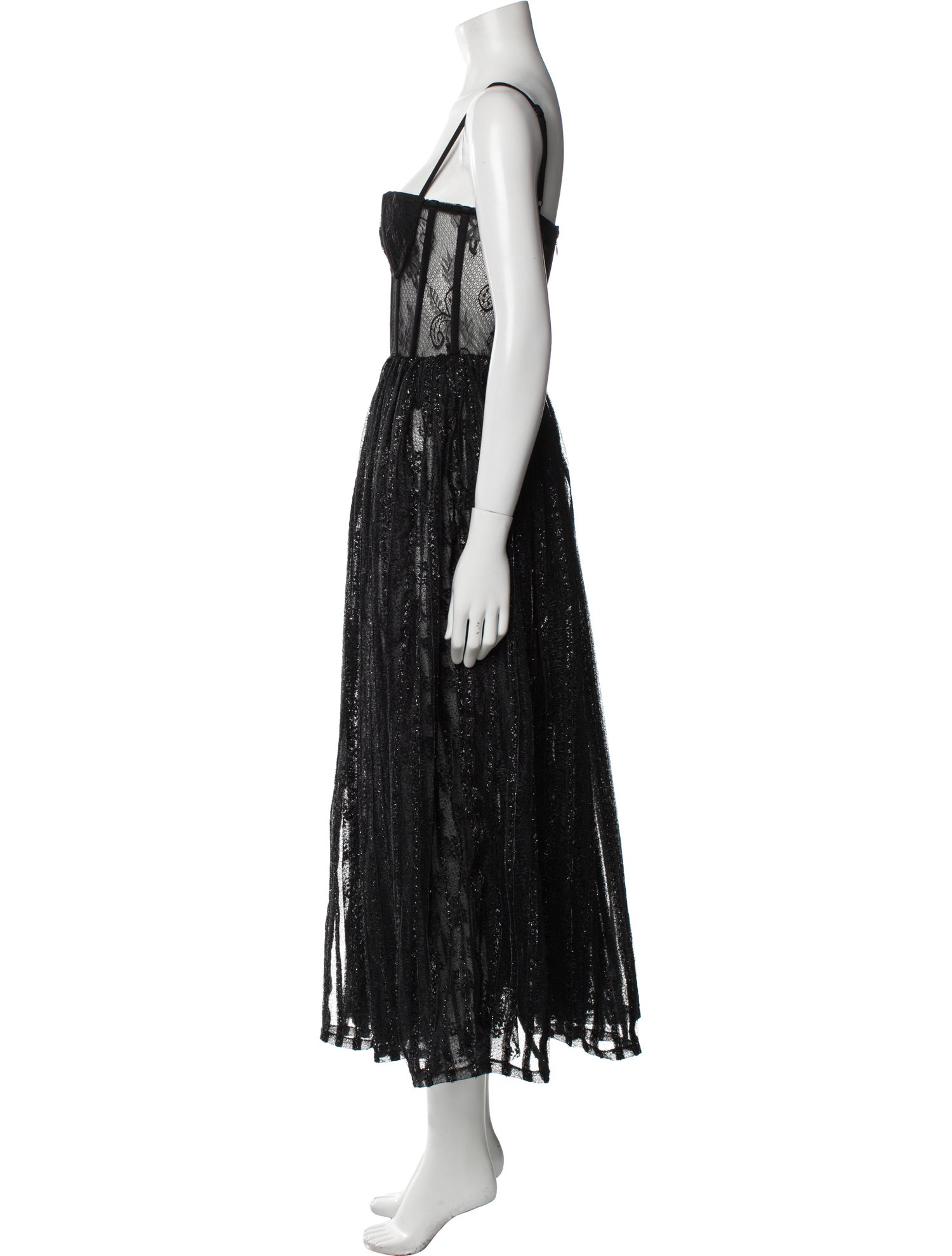 PatBO Lace Pattern Long Dress