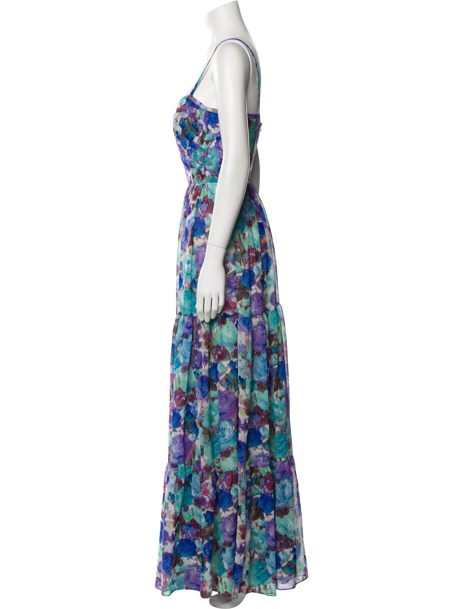PatBO Floral Print Long Dress