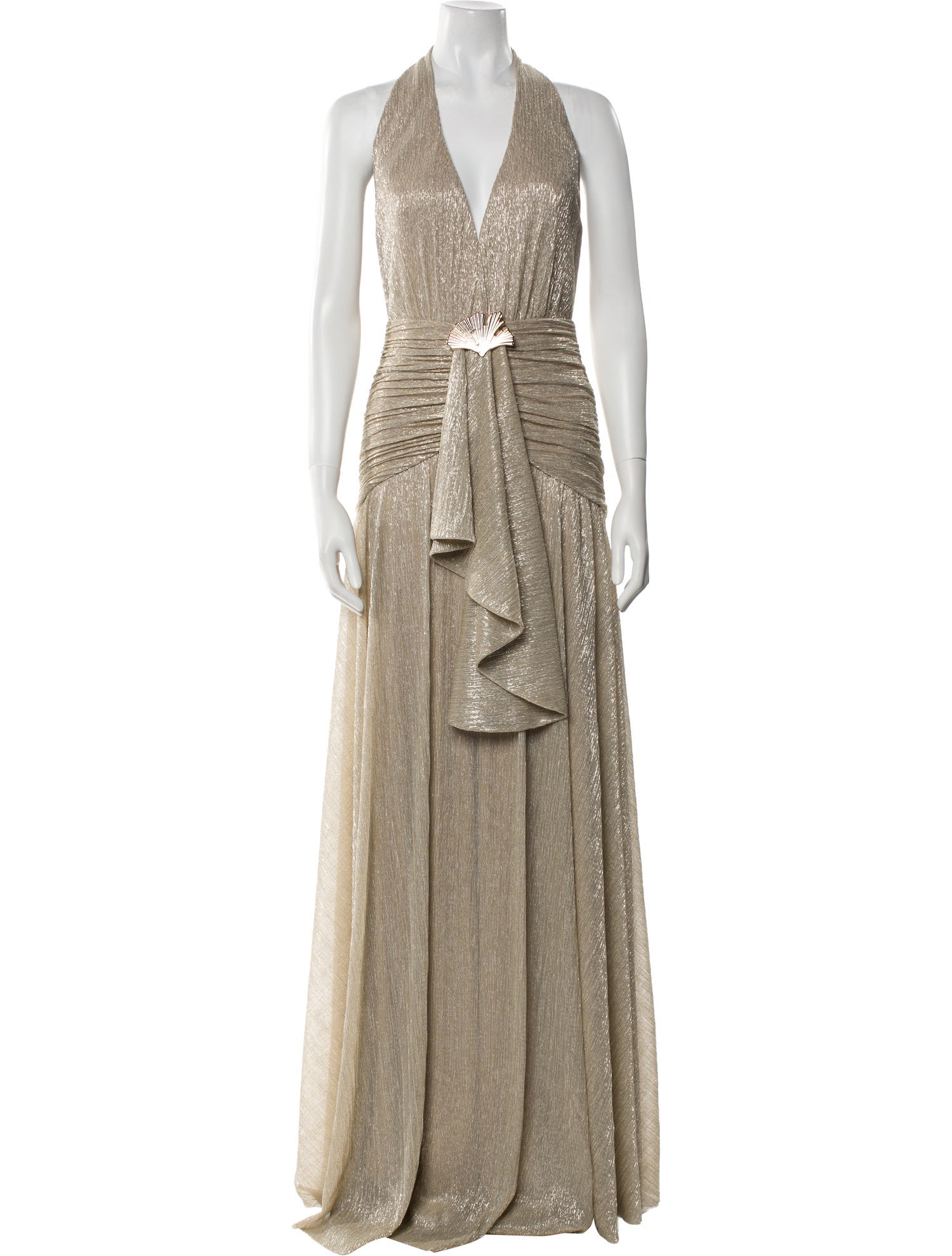 PatBO Halterneck Long Dress