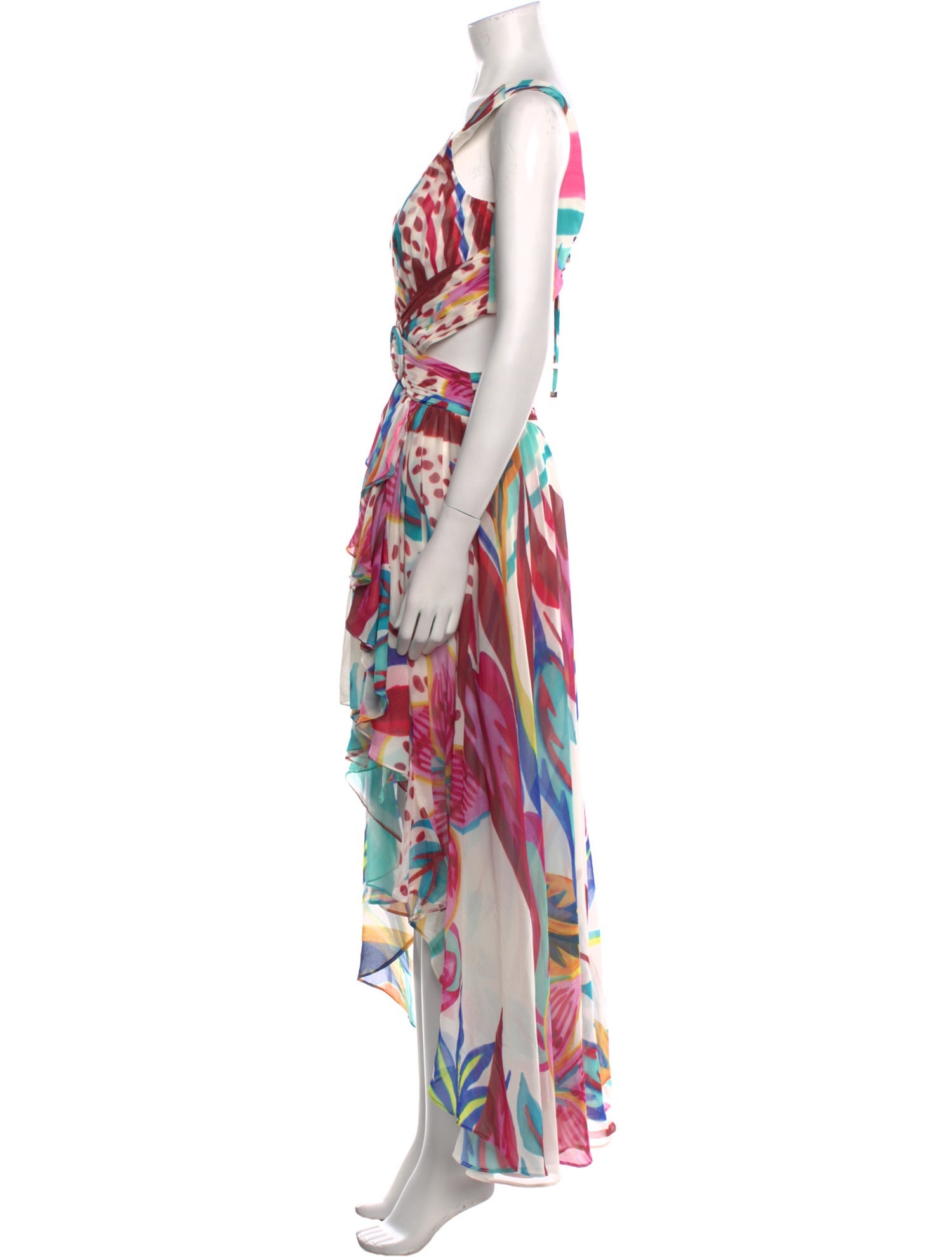 PatBO Printed Long Dress