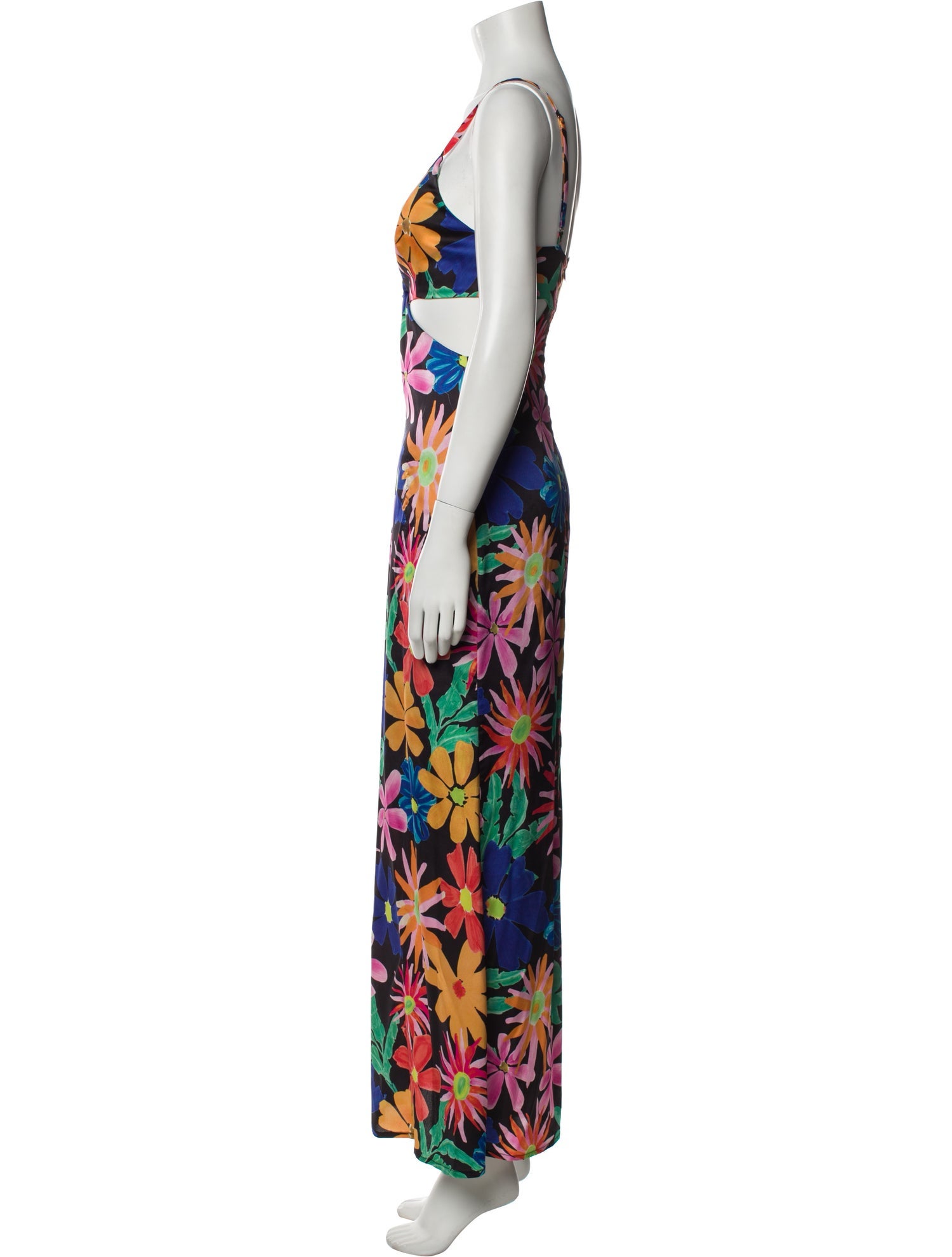 PatBO Floral Print Long Dress