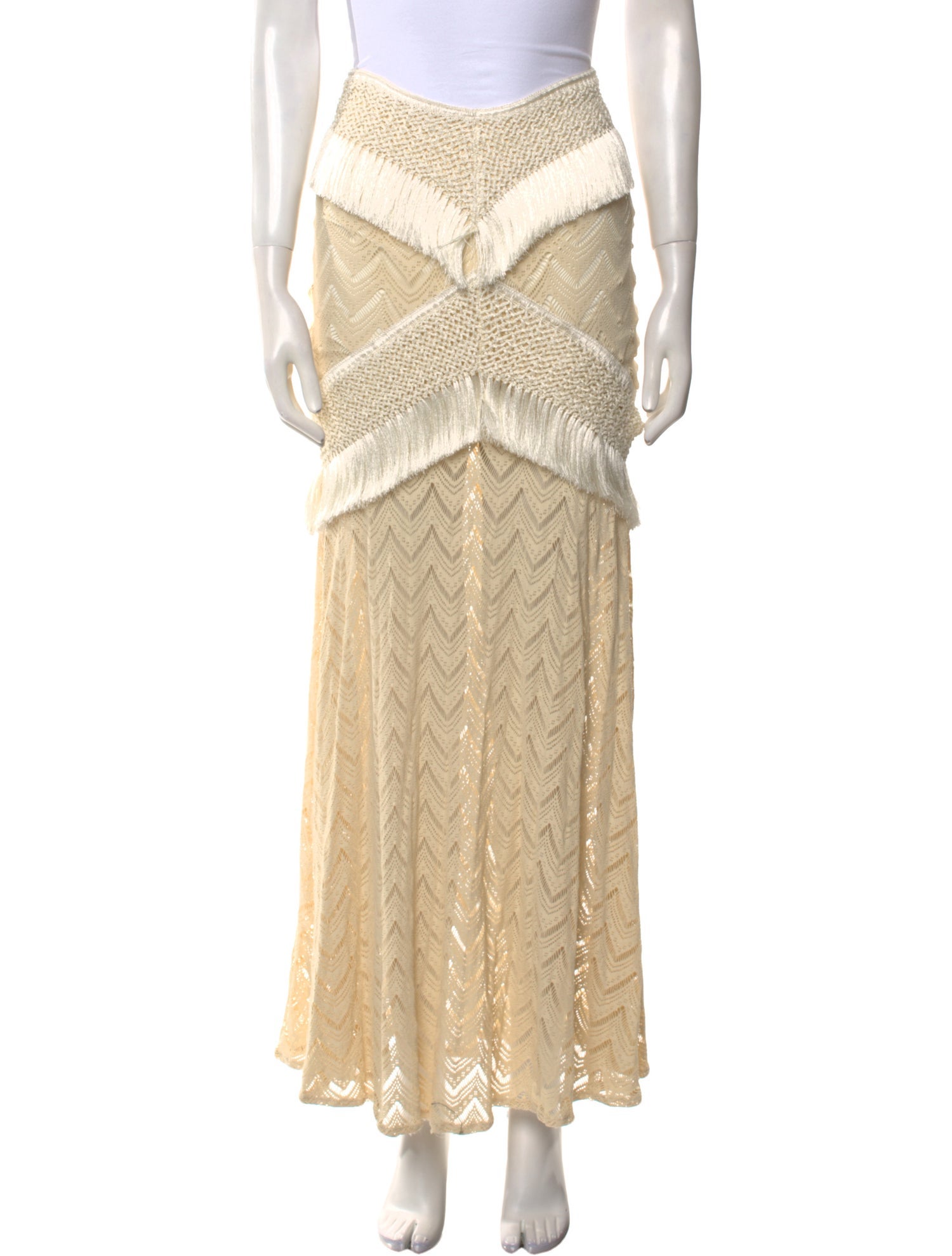 PatBO Lace Pattern Long Skirt