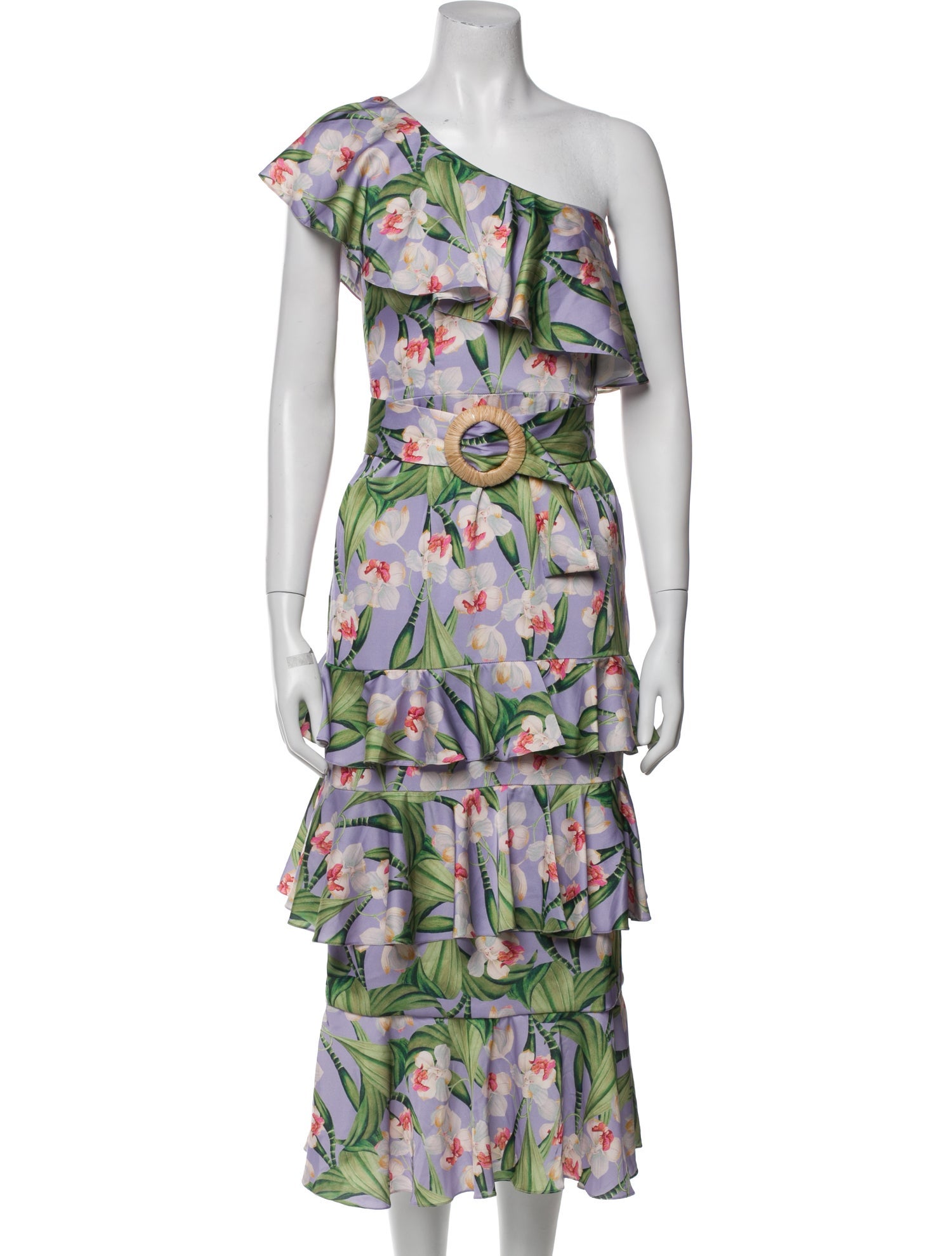 PatBO Floral Print Long Dress