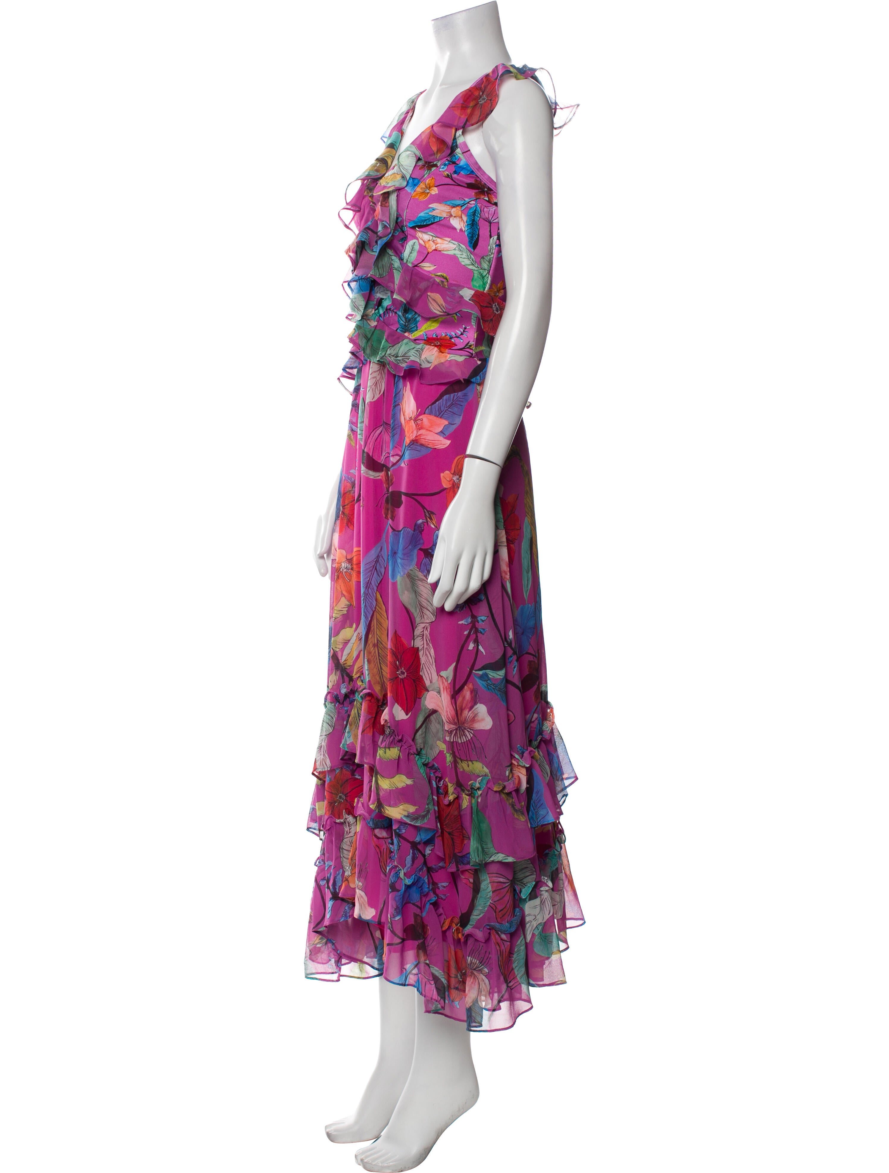 PatBO Floral Print Midi Length Dress w/ Tags