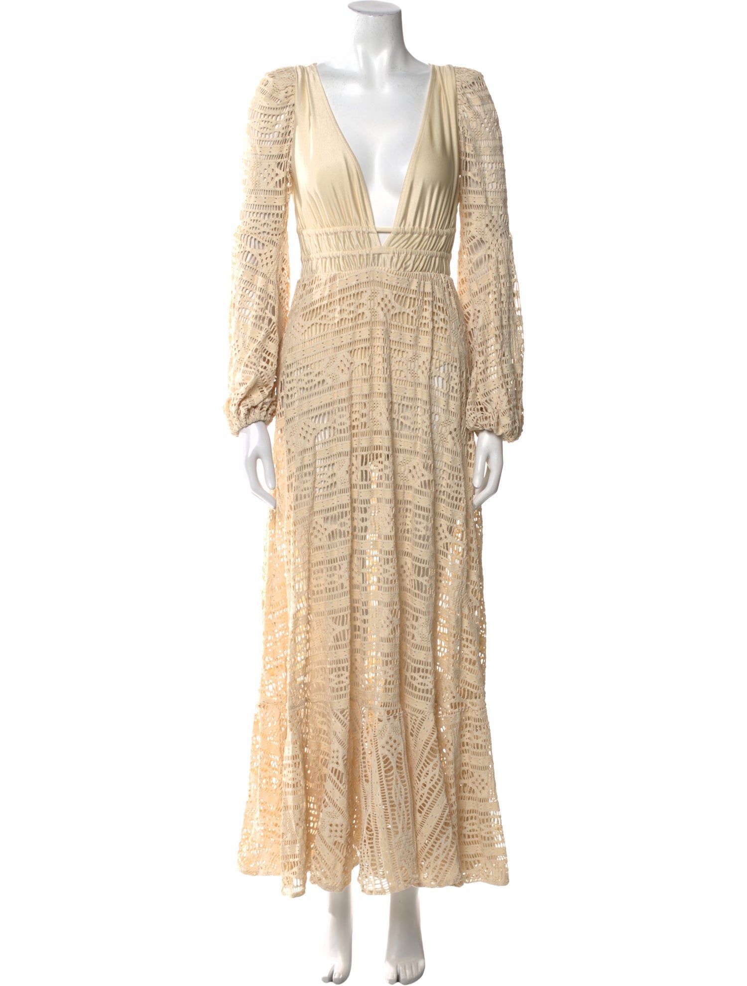 PatBO Lace Pattern Long Dress