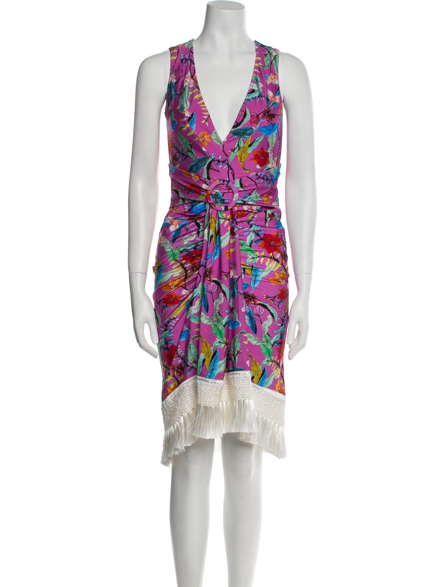 PatBO Printed Knee-Length Dress