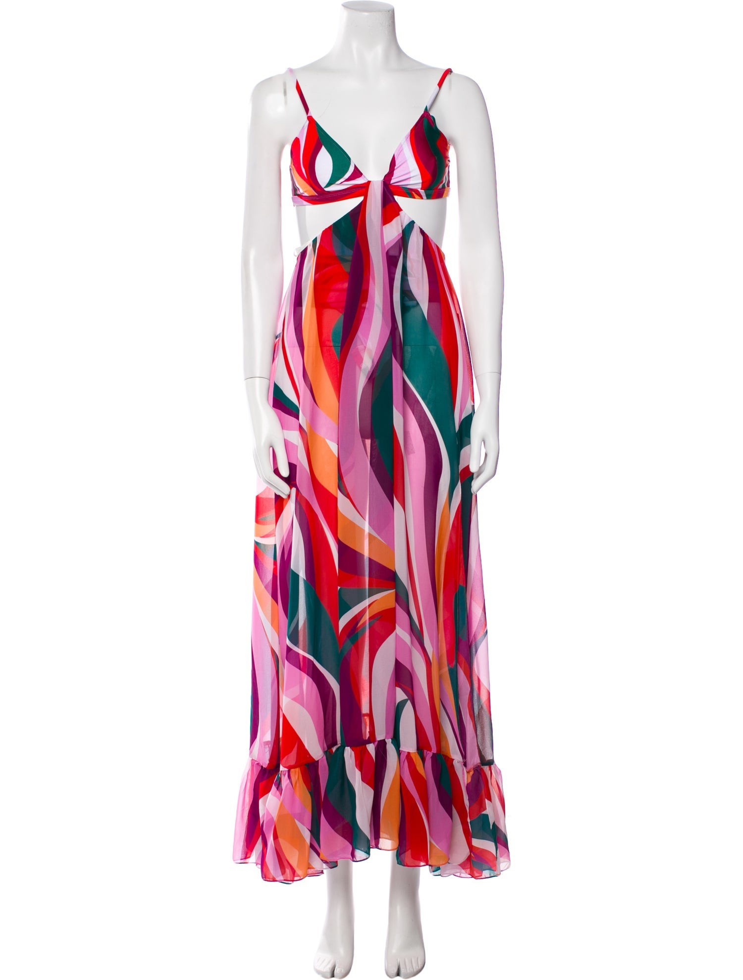 PatBO Printed Long Dress