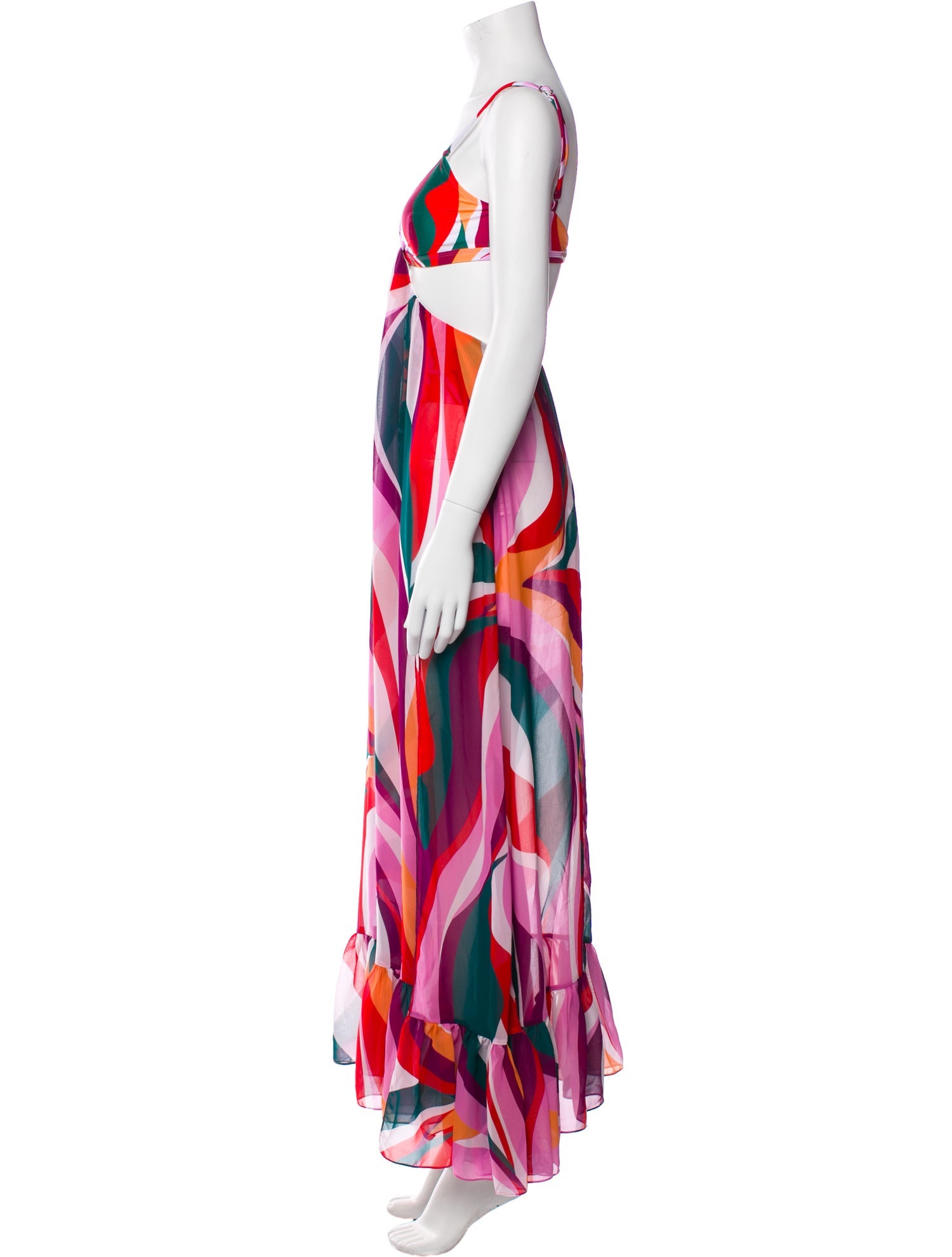 PatBO Printed Long Dress
