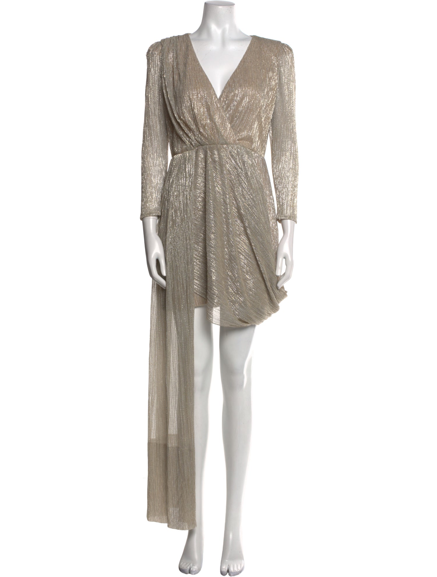 PatBO V-Neck Mini Dress