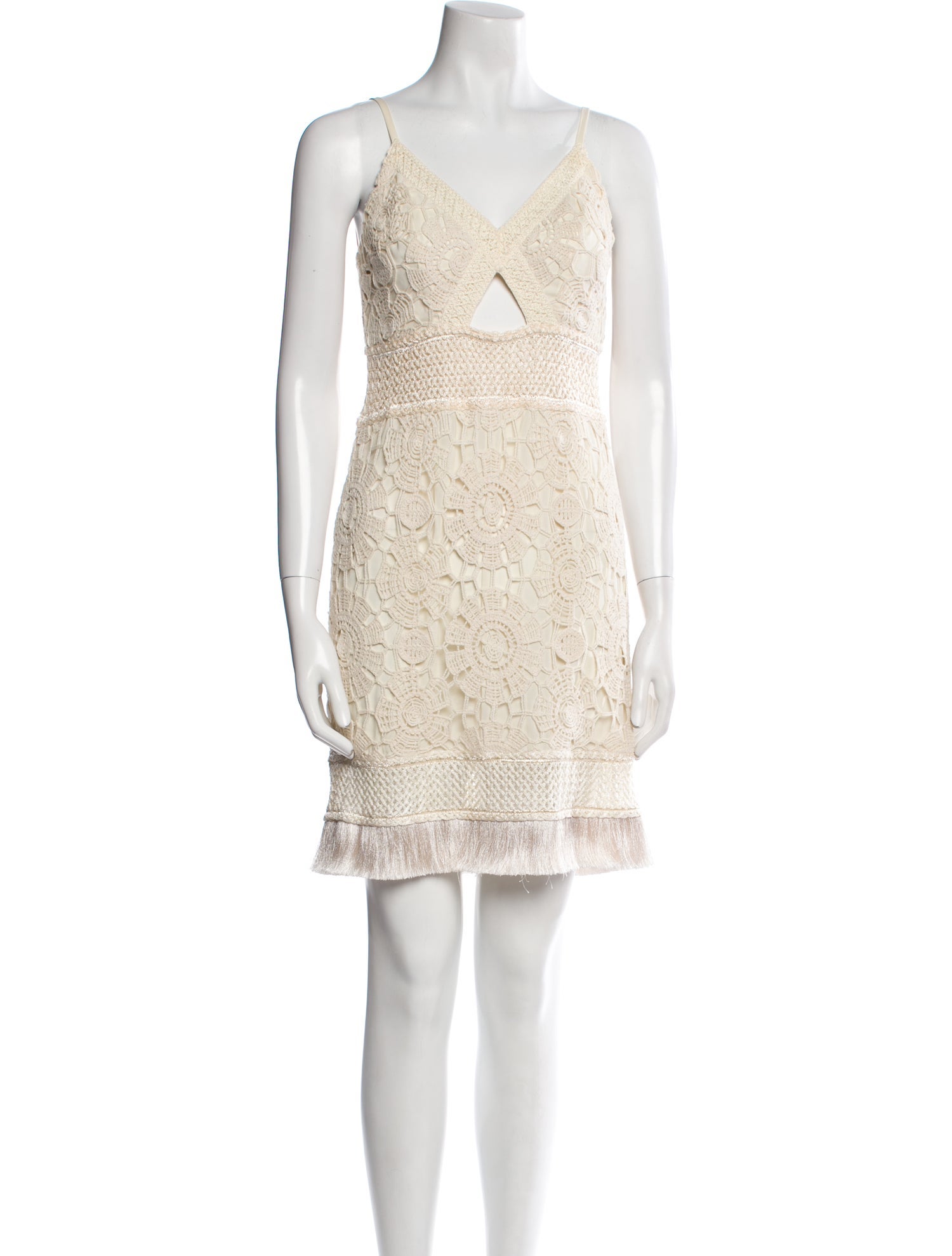 PatBO Lace Pattern Mini Dress