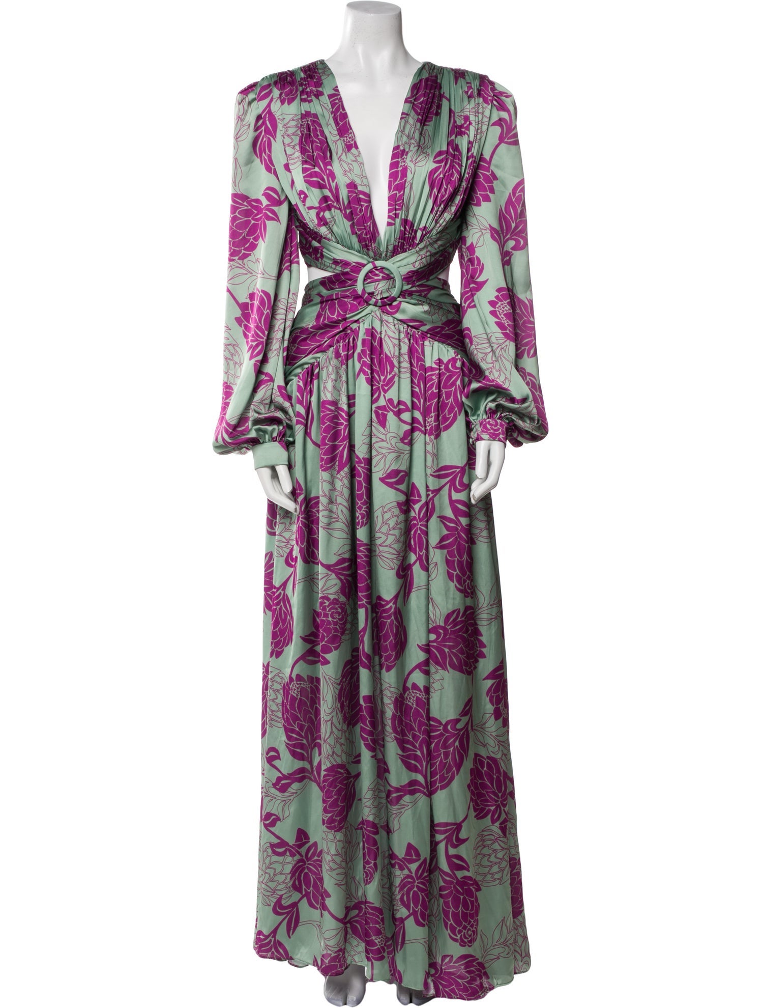 PatBO Floral Print Long Dress w/ Tags