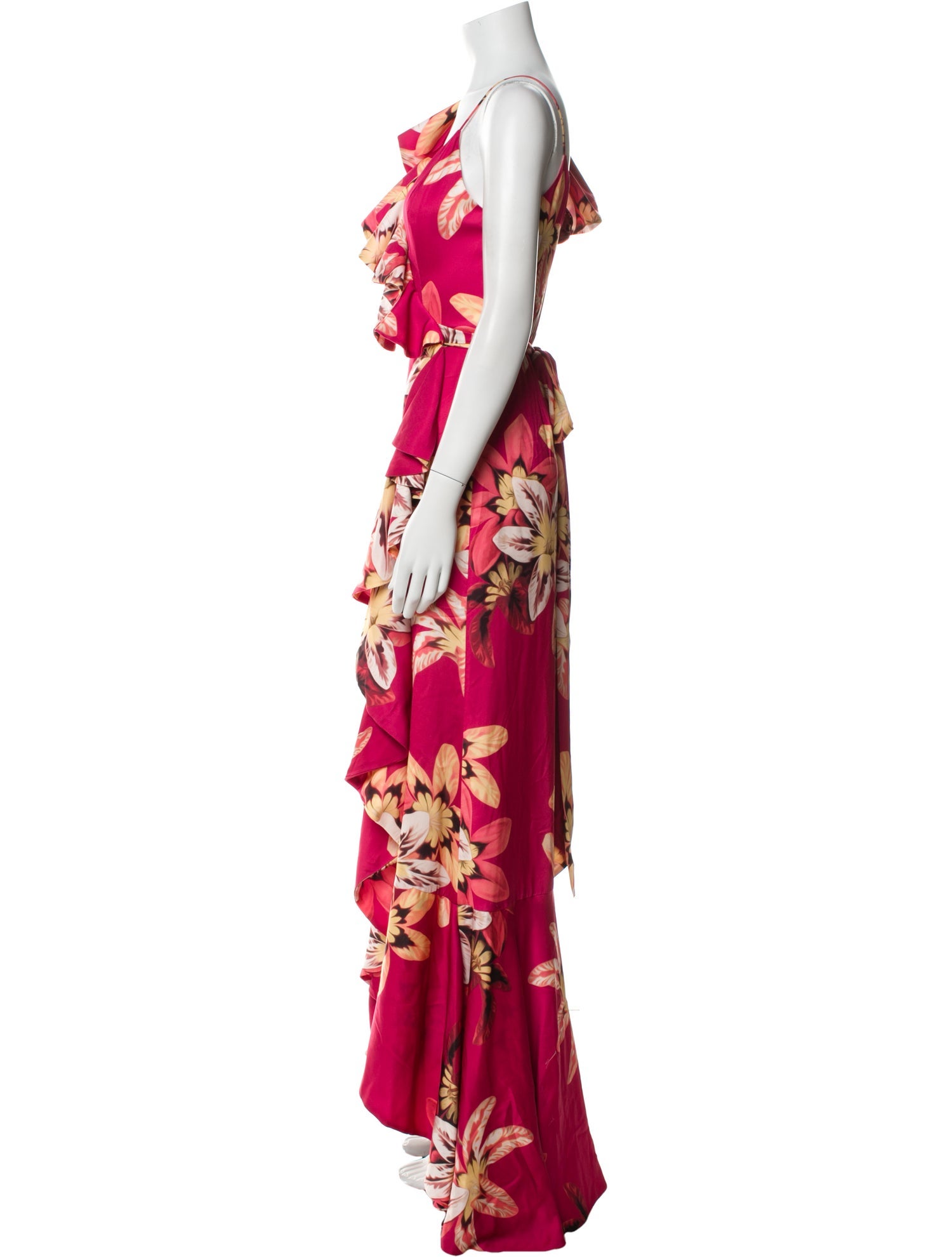 PatBO Floral Print Long Dress