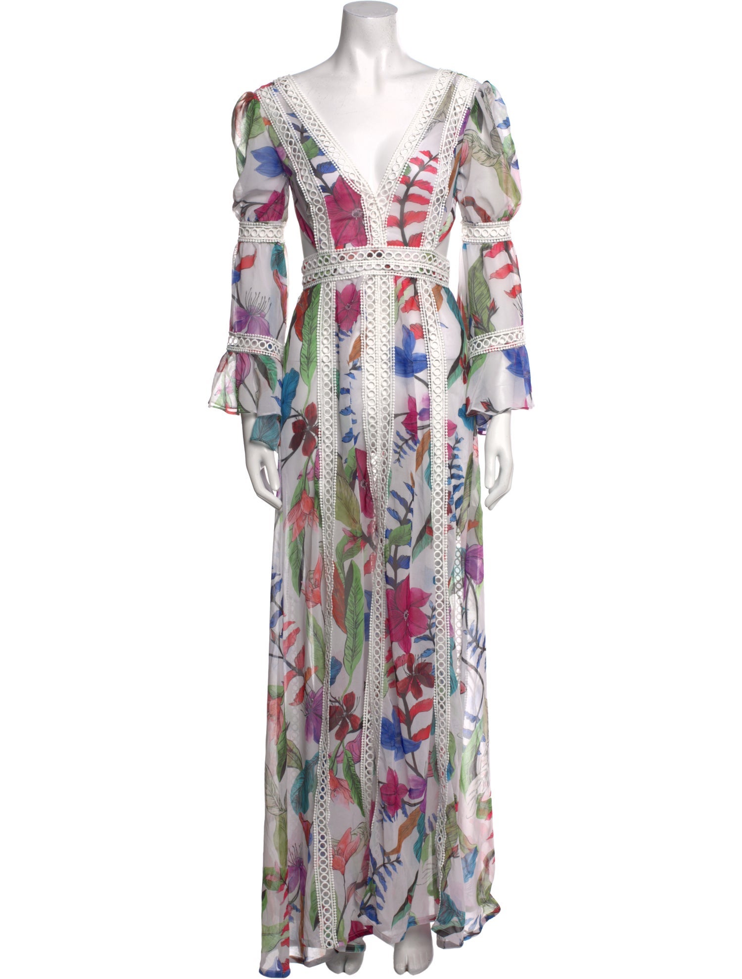 PatBO Printed Midi Length Dress w/ Tags