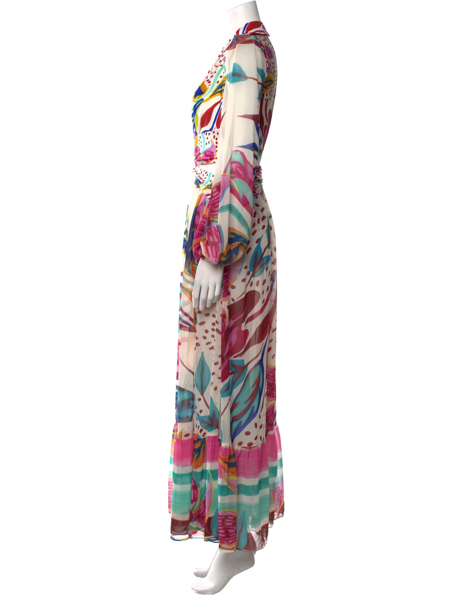 PatBO Printed Long Dress