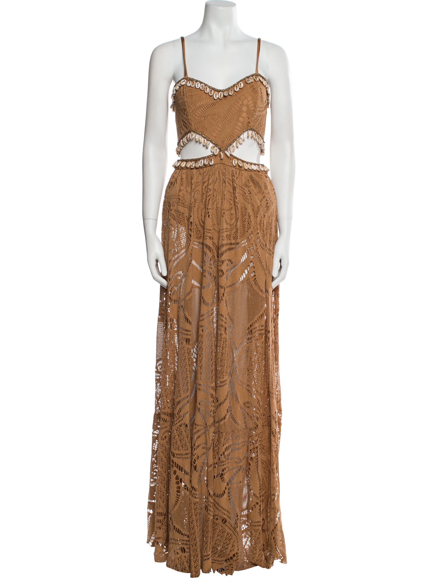 PatBO Lace Pattern Long Dress w/ Tags