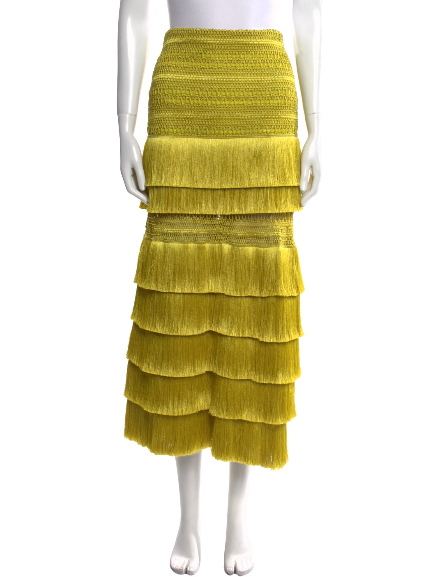 PatBO Striped Midi Length Skirt